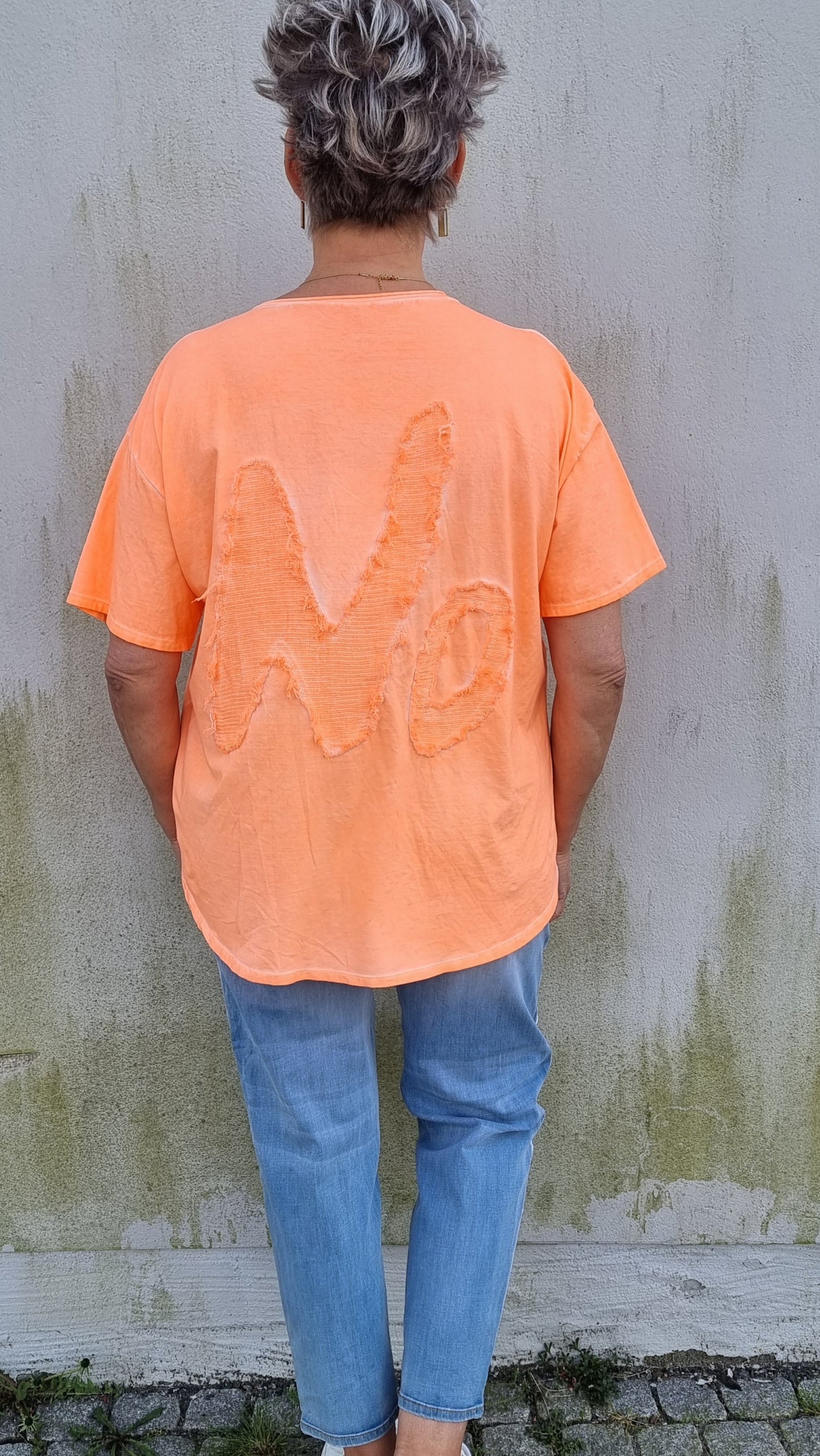 Yes/no t-skjorte orange