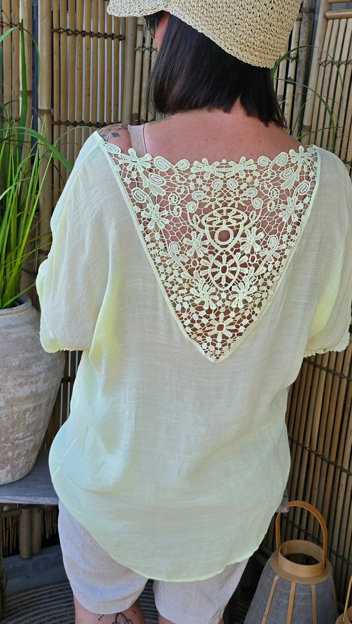 Frida bluse gul