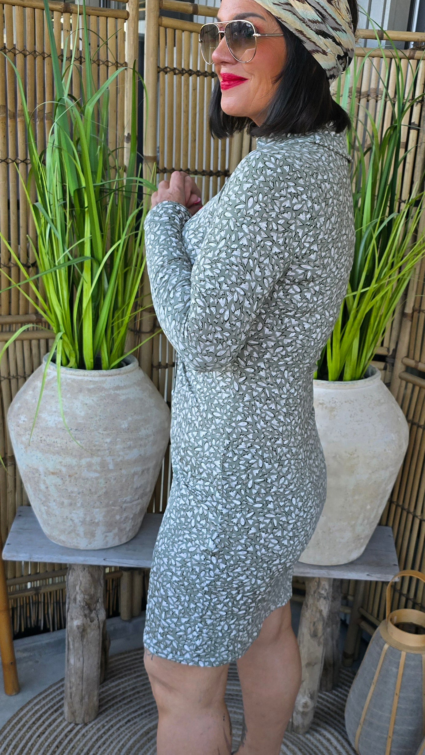 Clara kjole kaki