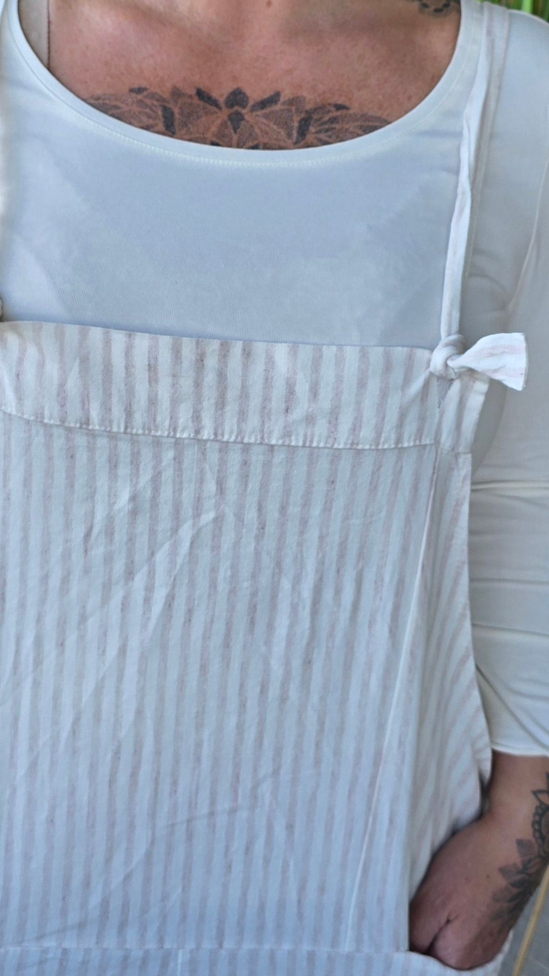 Lise jumpsuit striper beige