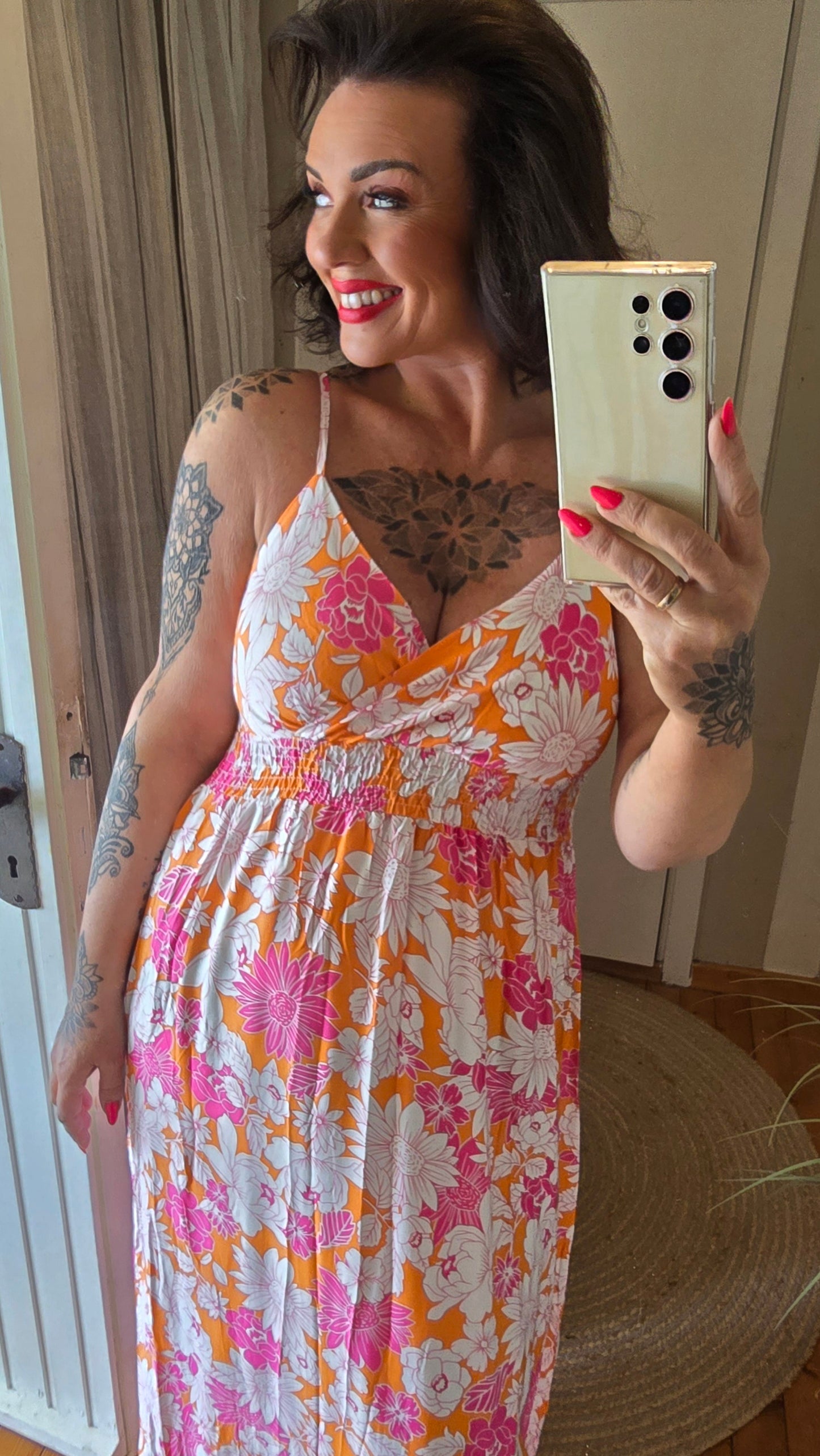 Tina kjole orange