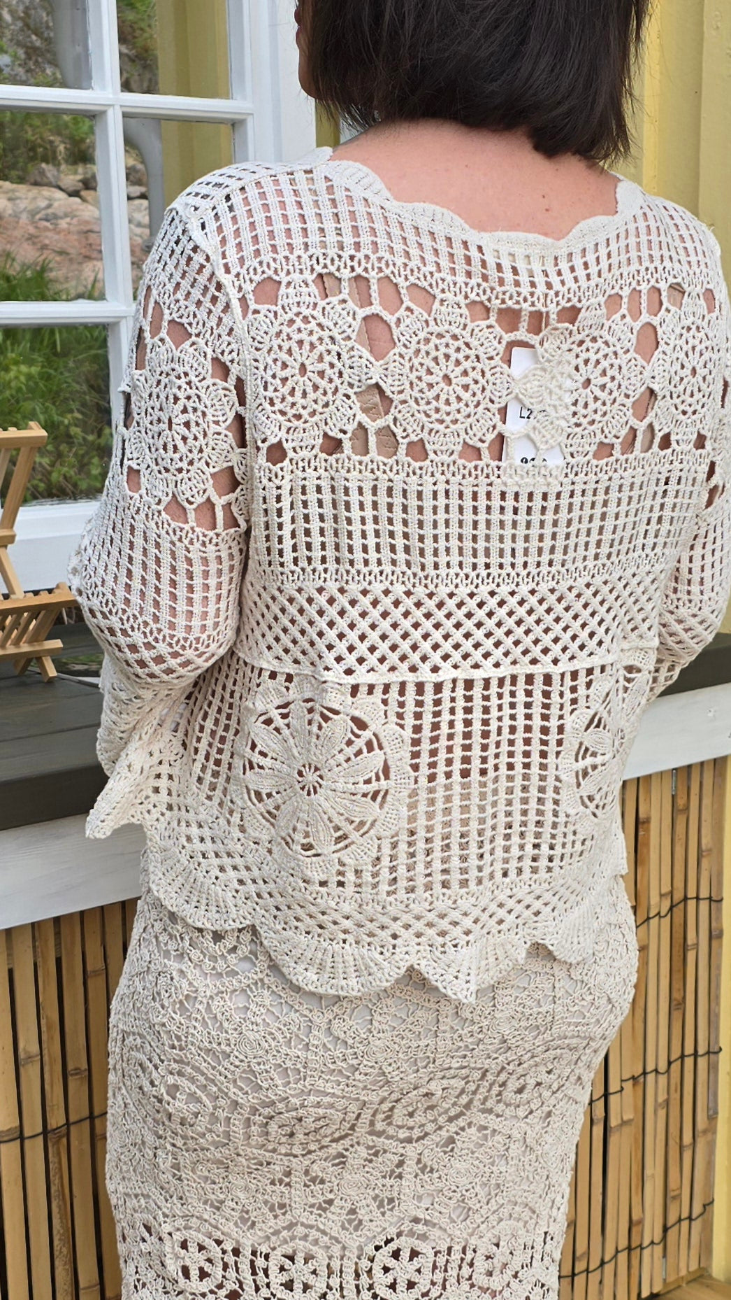 Nina blonde topp beige
