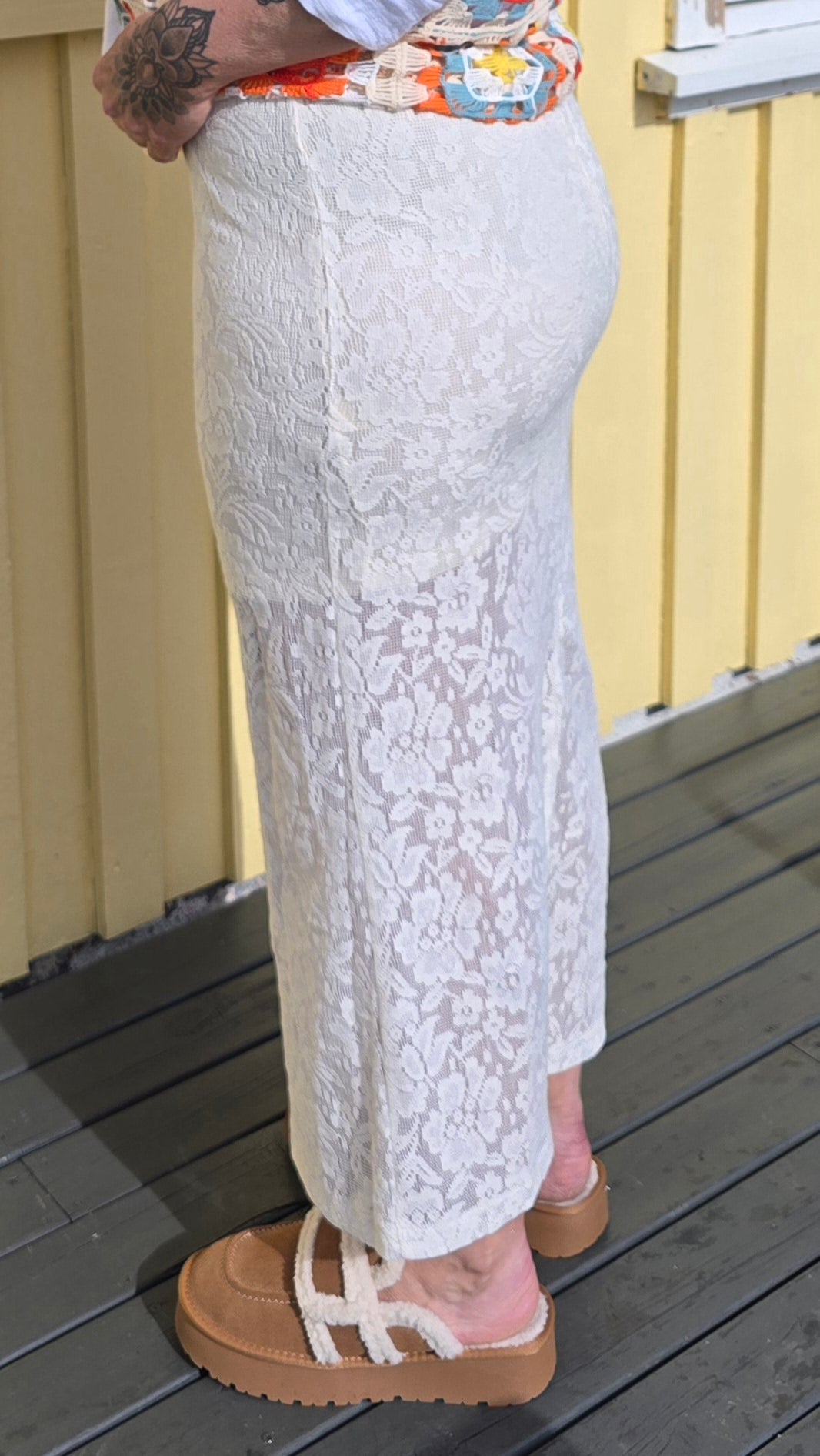 Line blonde skjørt beige