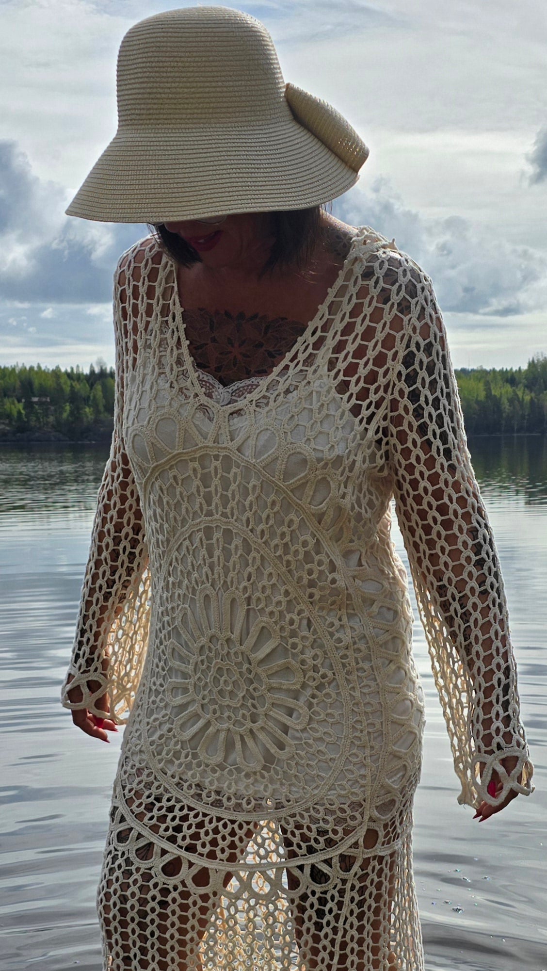 Siri hette kjole beige