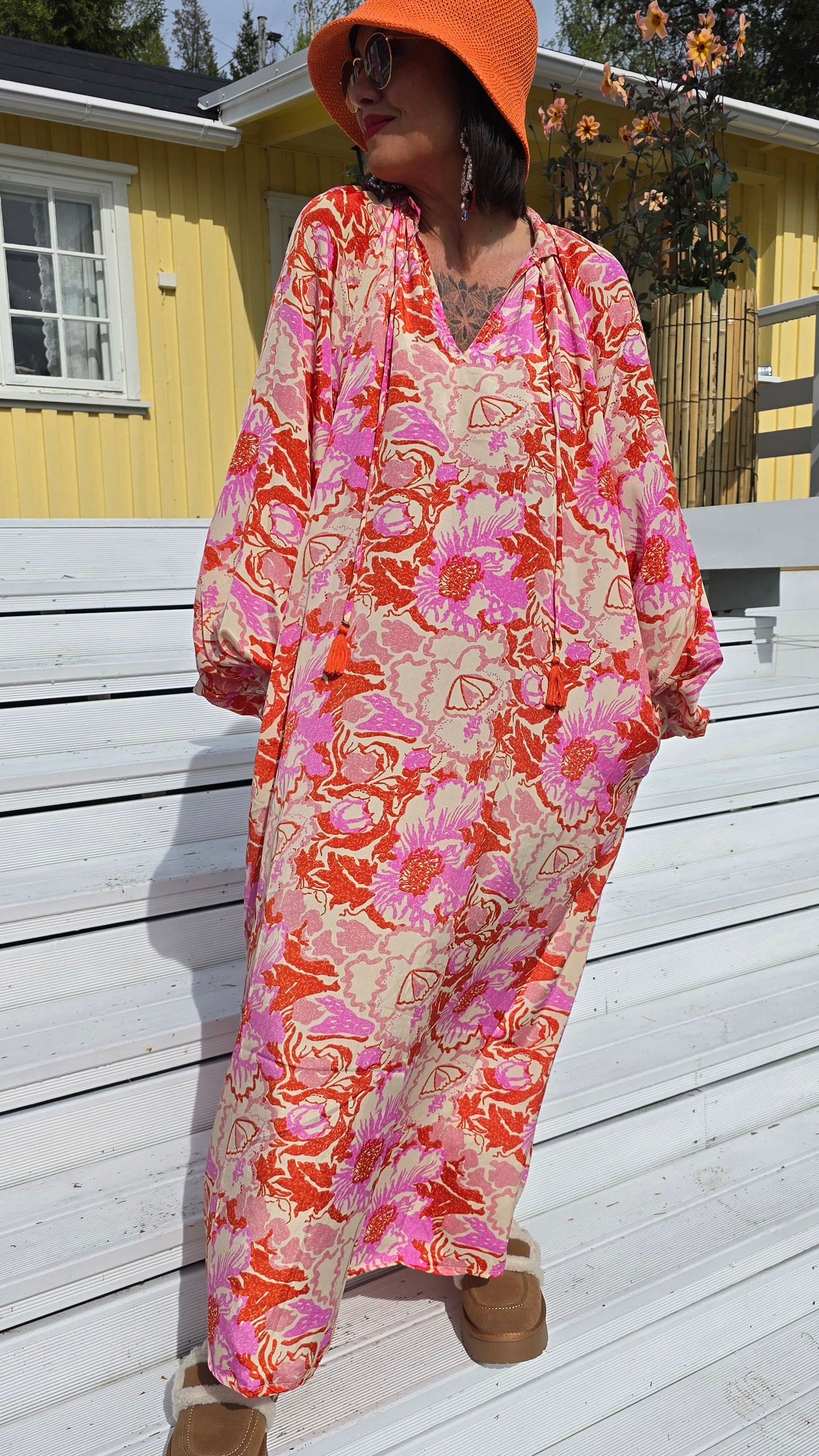 Hanne kjole orange
