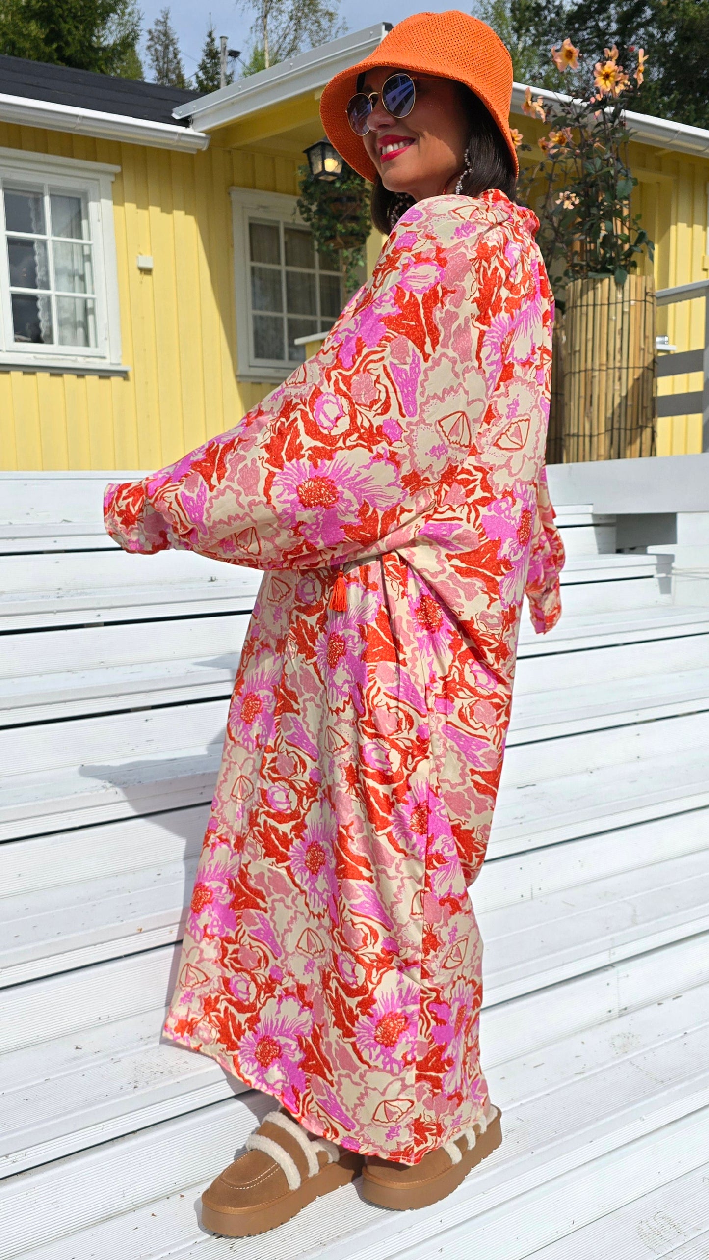 Hanne kjole orange