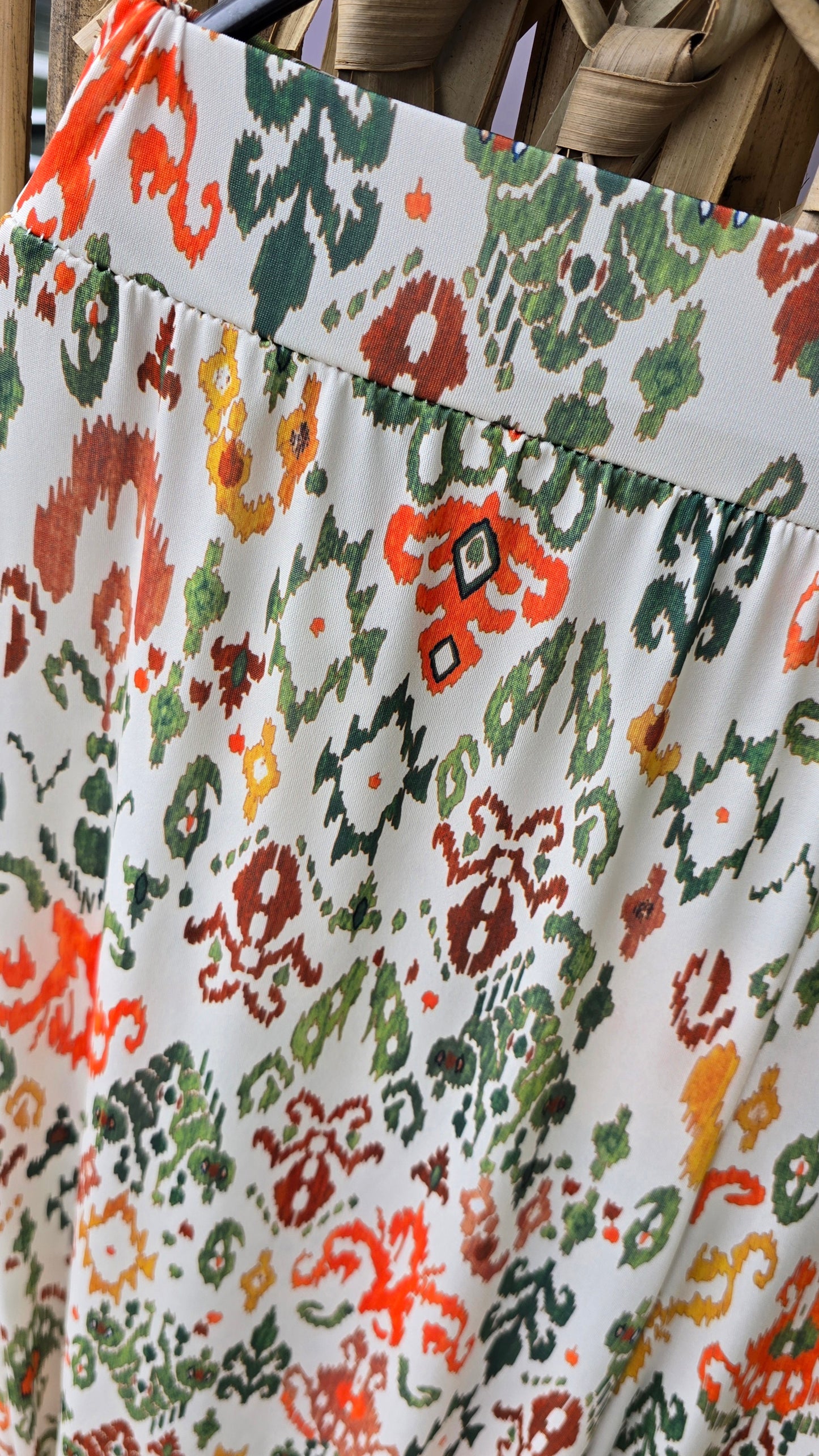 Hilde bukse kaki print
