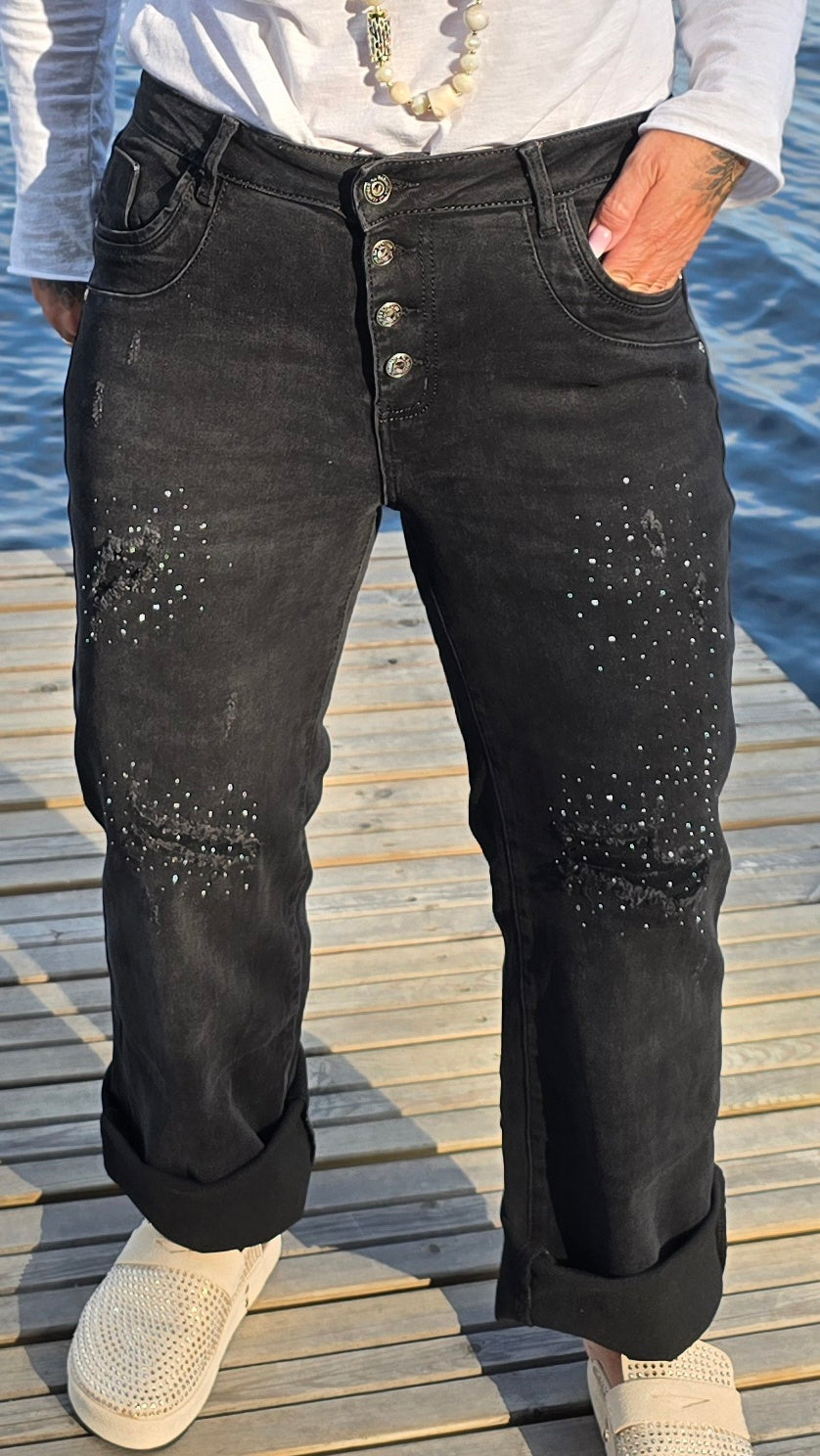 Karostar jeans svart