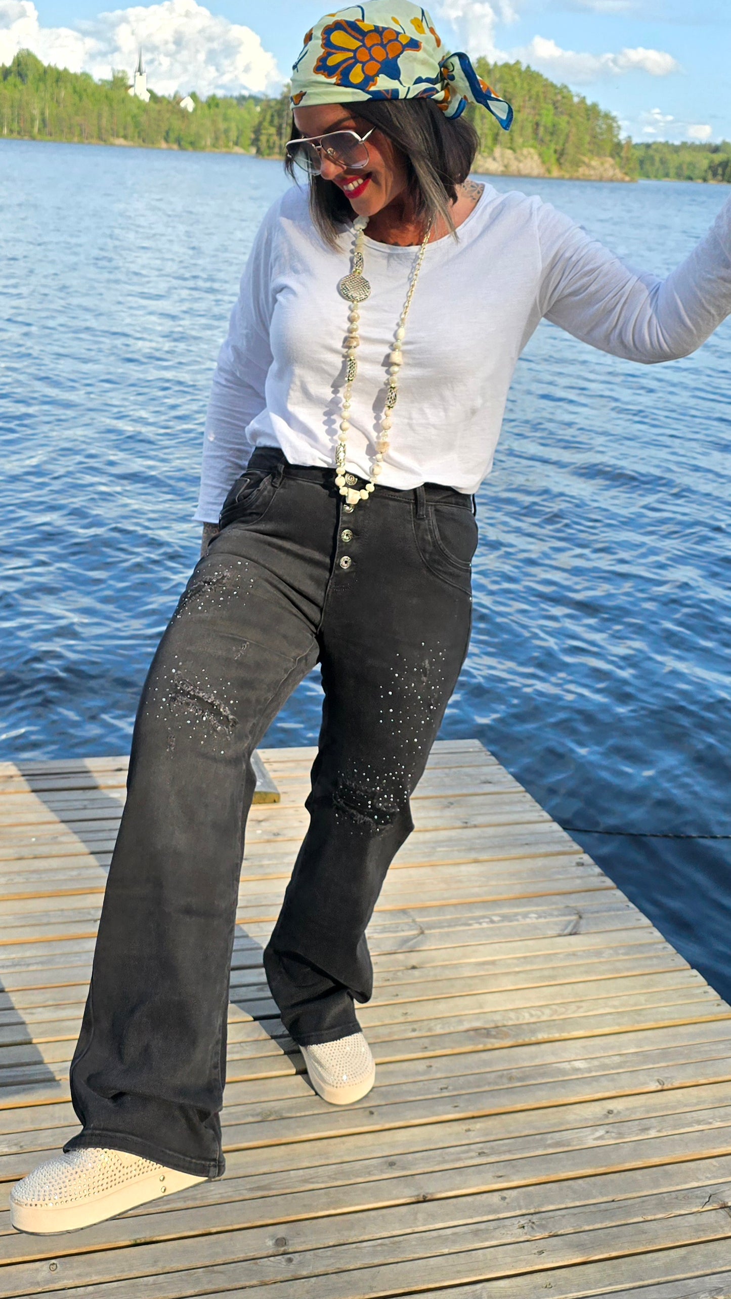 Karostar jeans svart