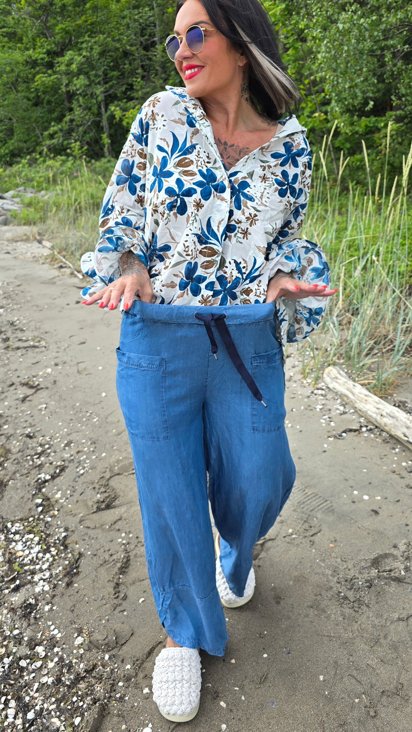 Jackie bukse denimblå
