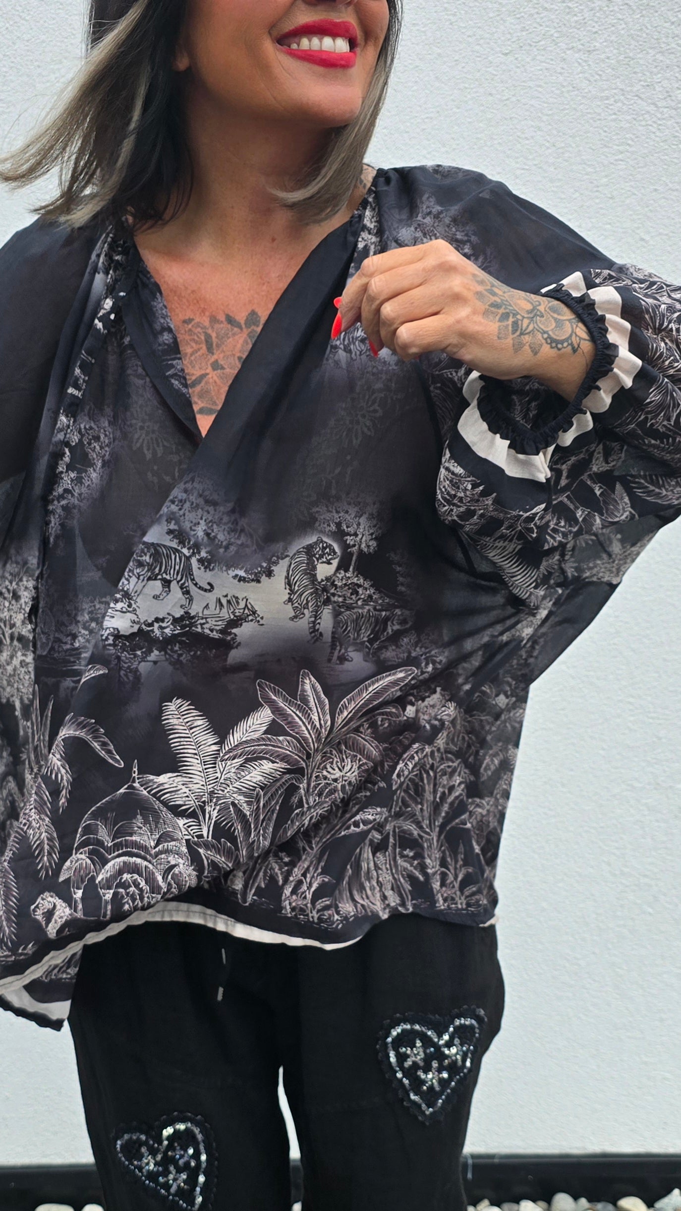 Stina bluse svart