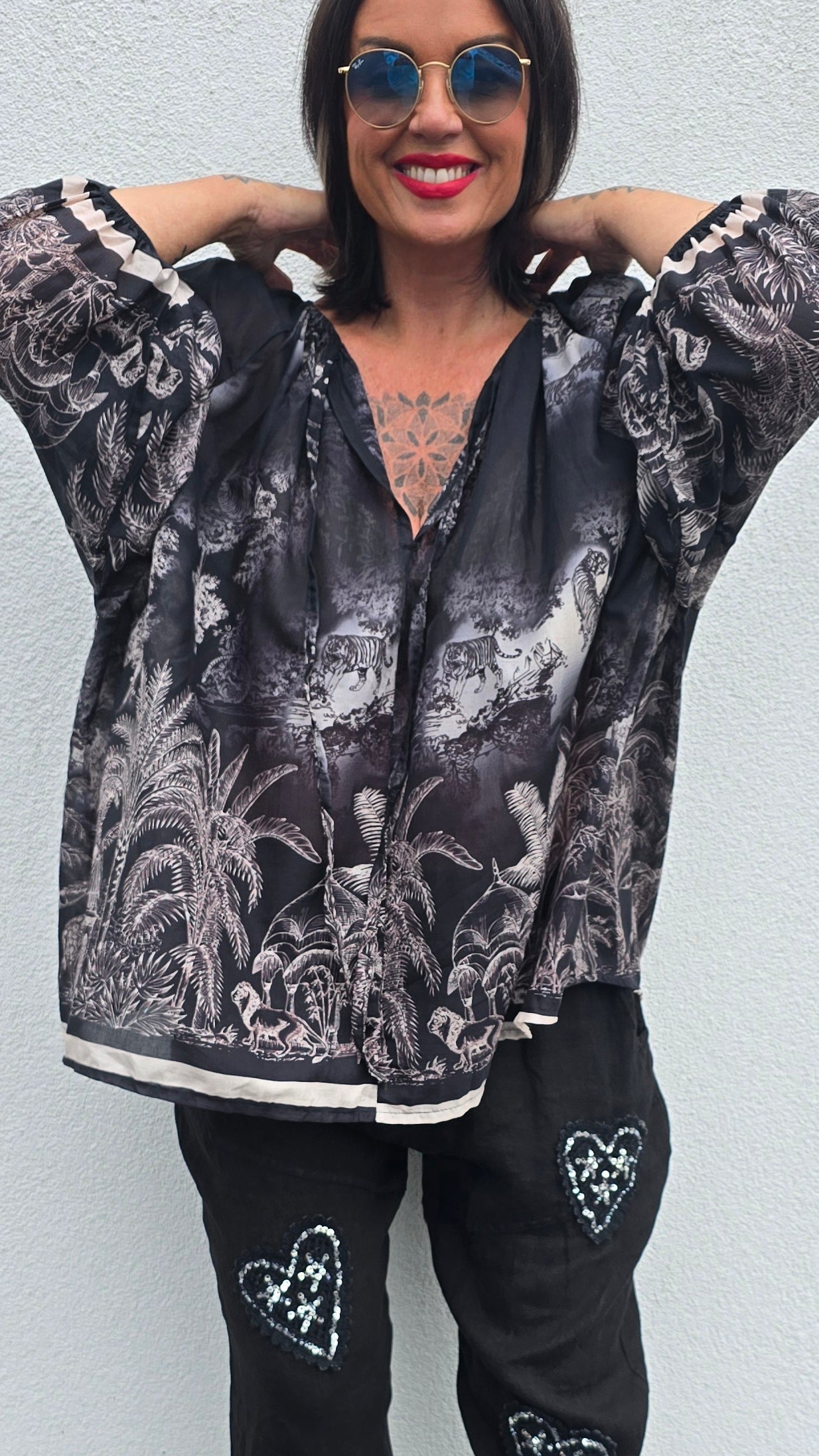 Stina bluse svart