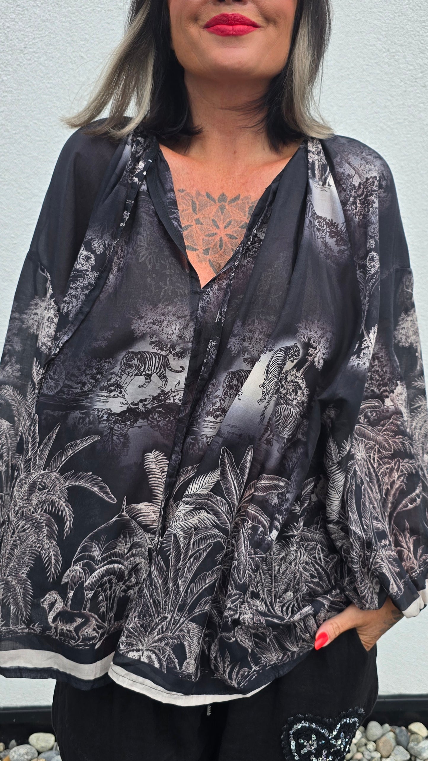 Stina bluse svart