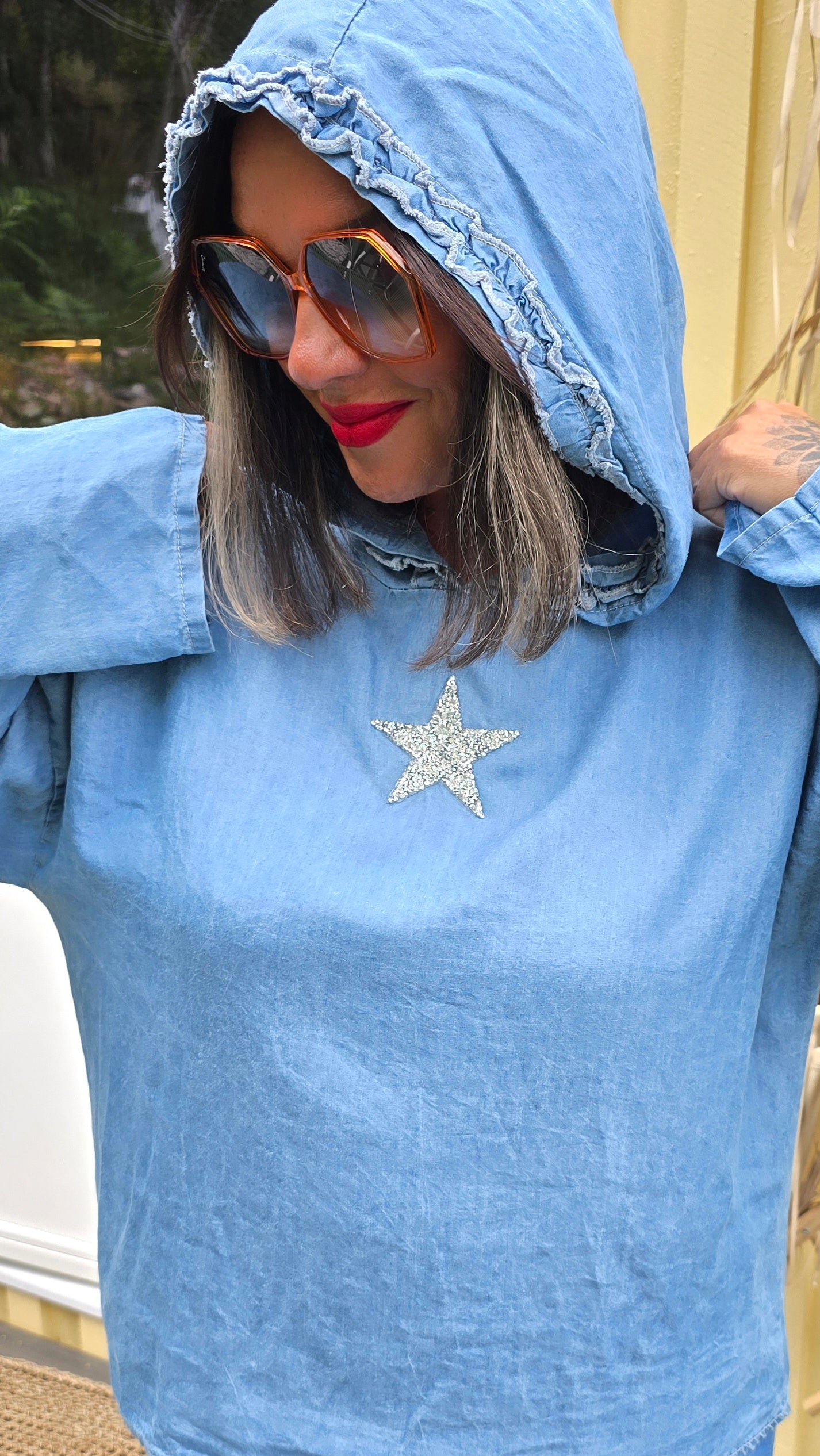 Denim hette topp
