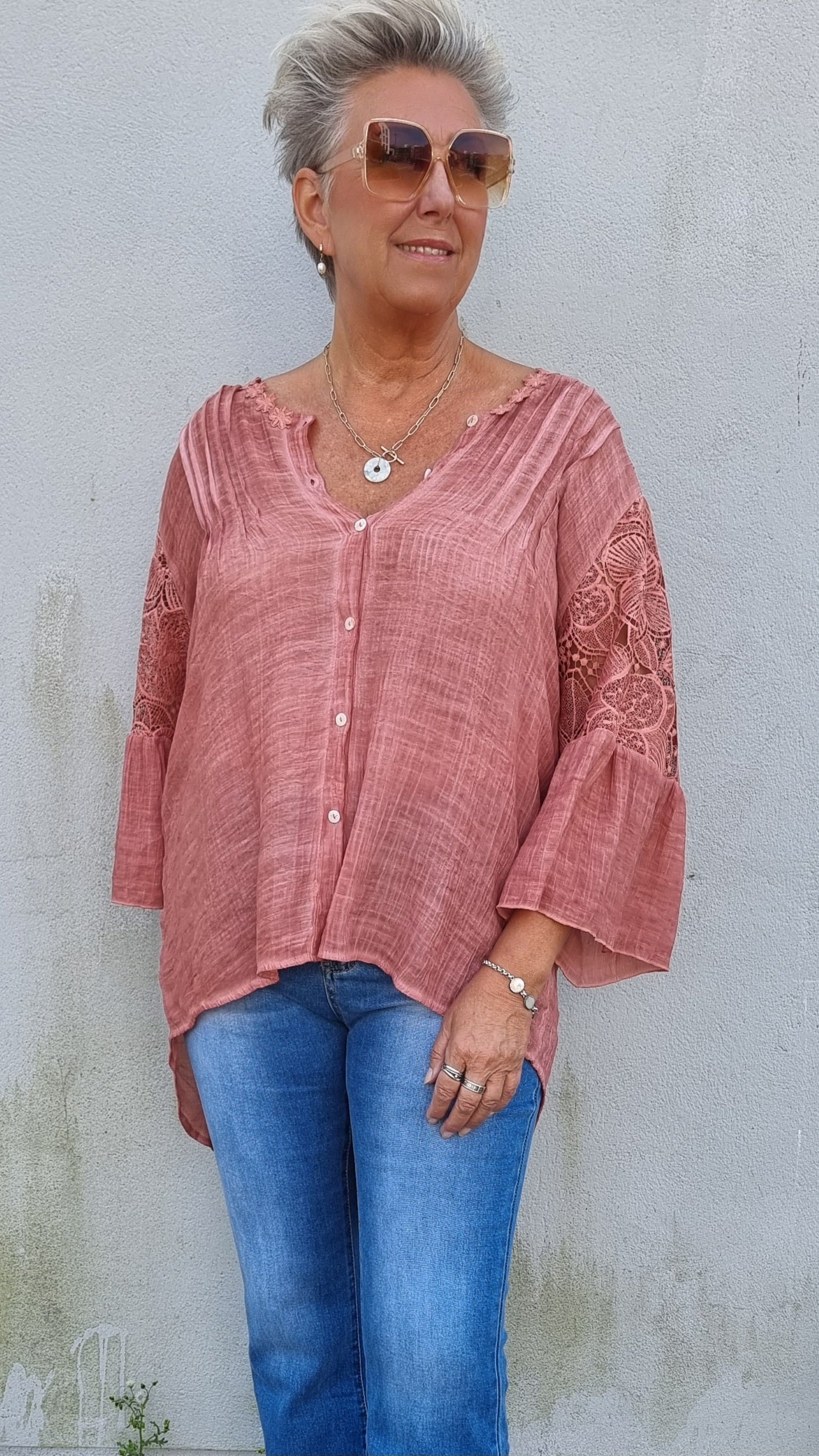Nadja skjorte bluse rust