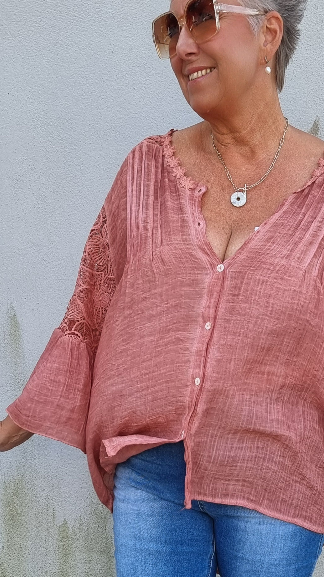 Nadja skjorte bluse rust