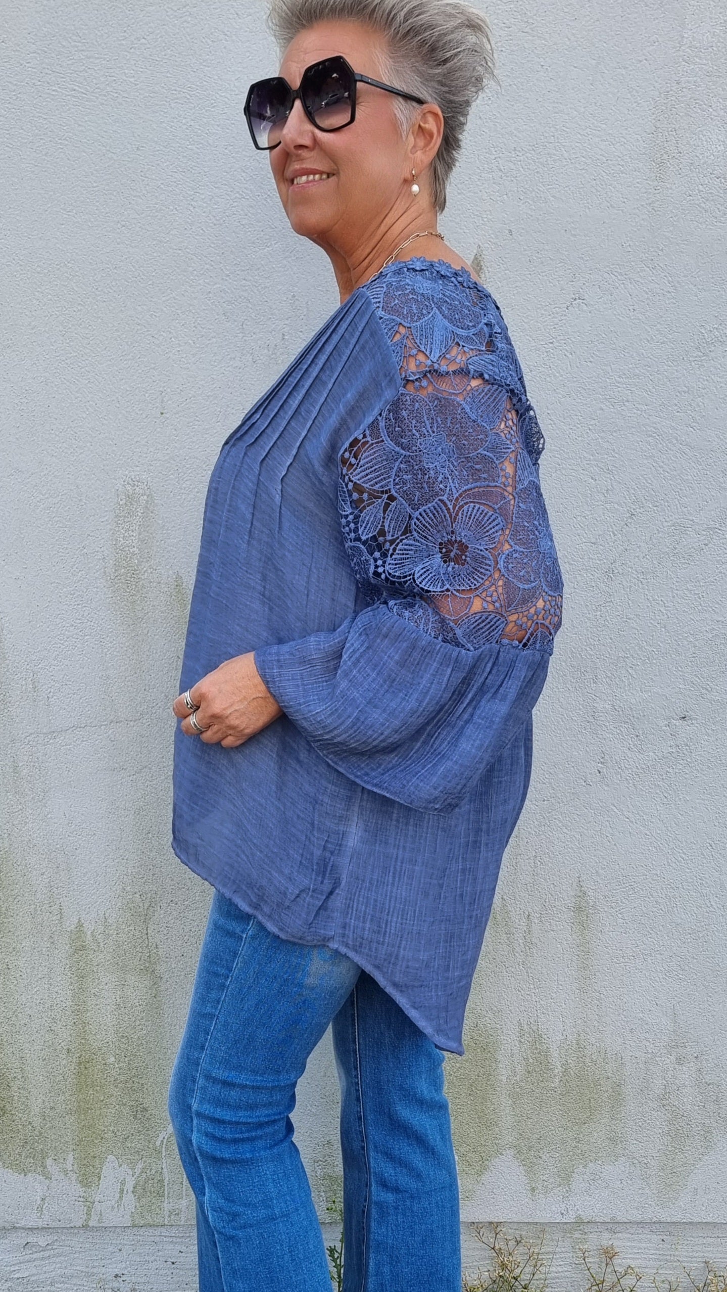 Nadja skjorte bluse blå