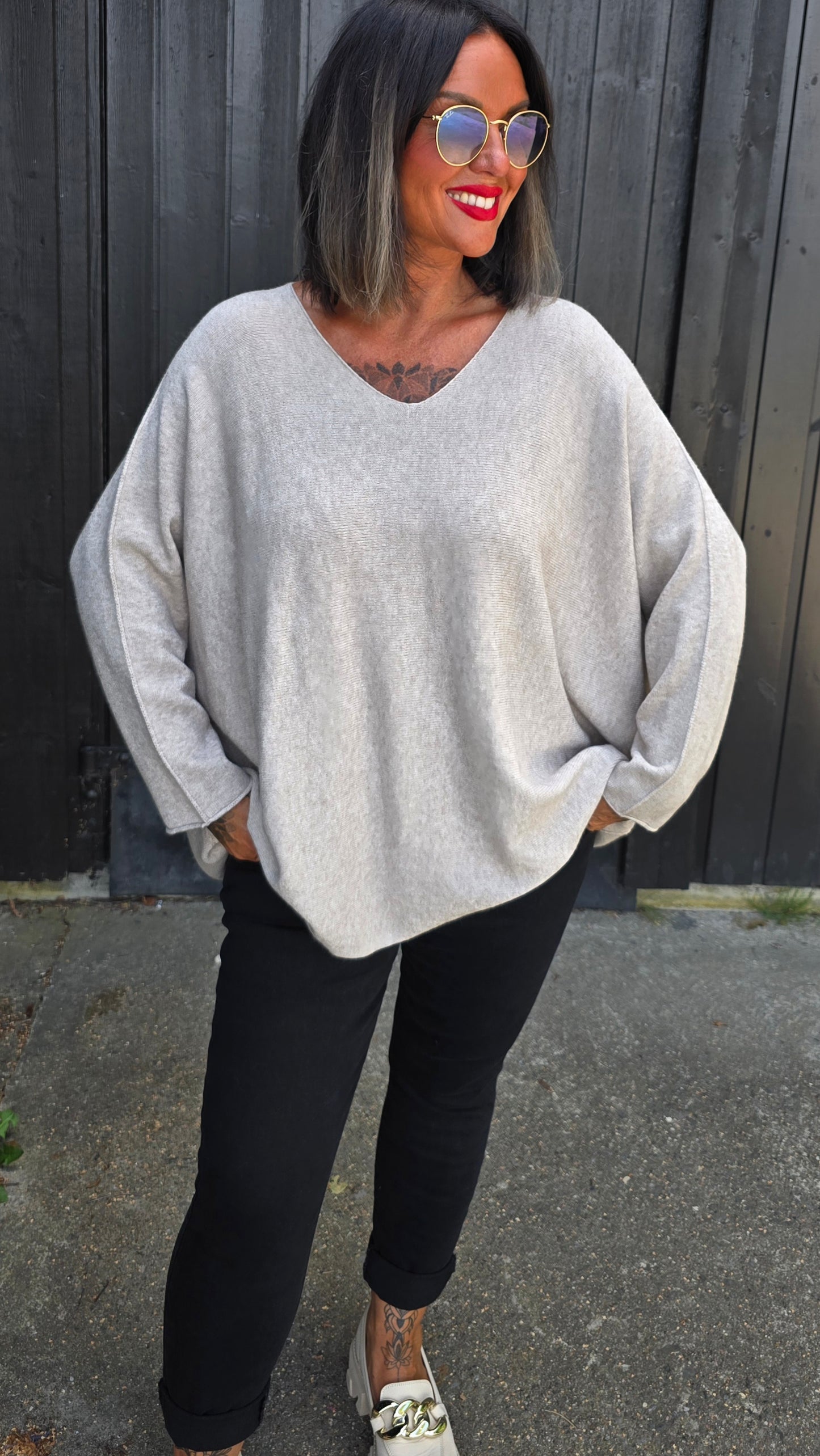 Malena genser beige