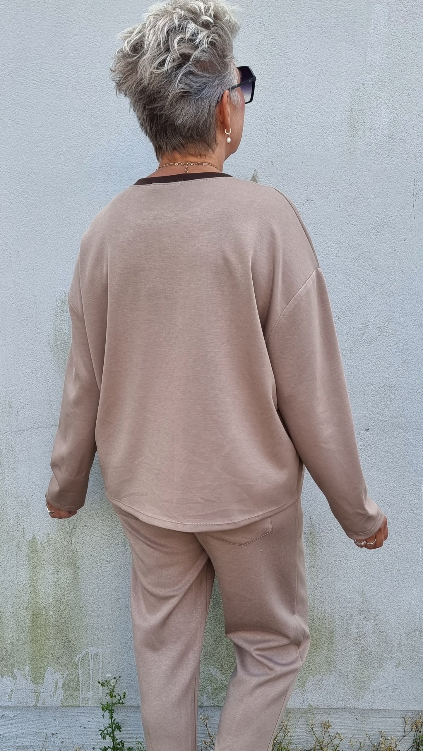 Randi genser brun-beige