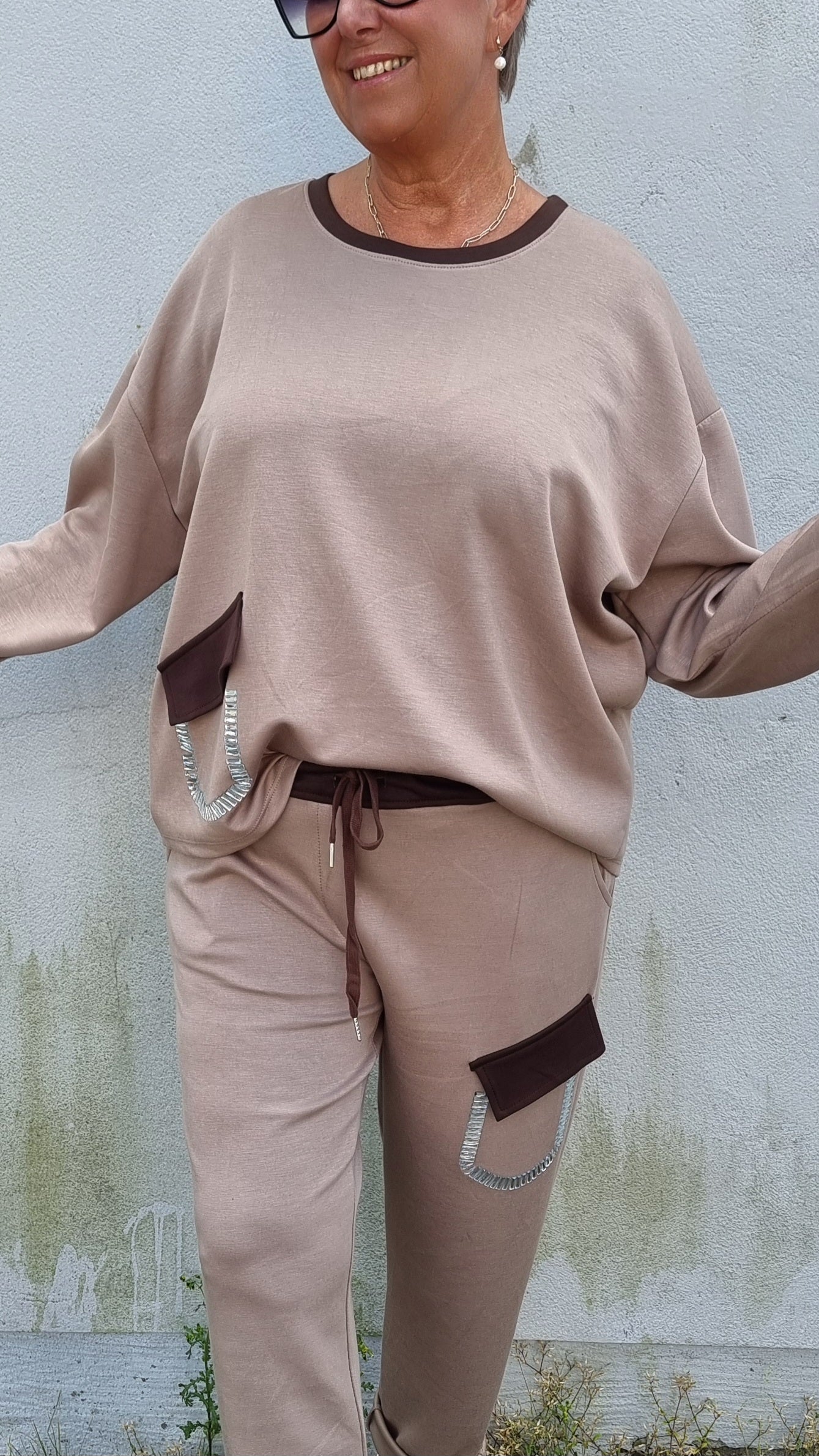 Randi genser brun-beige