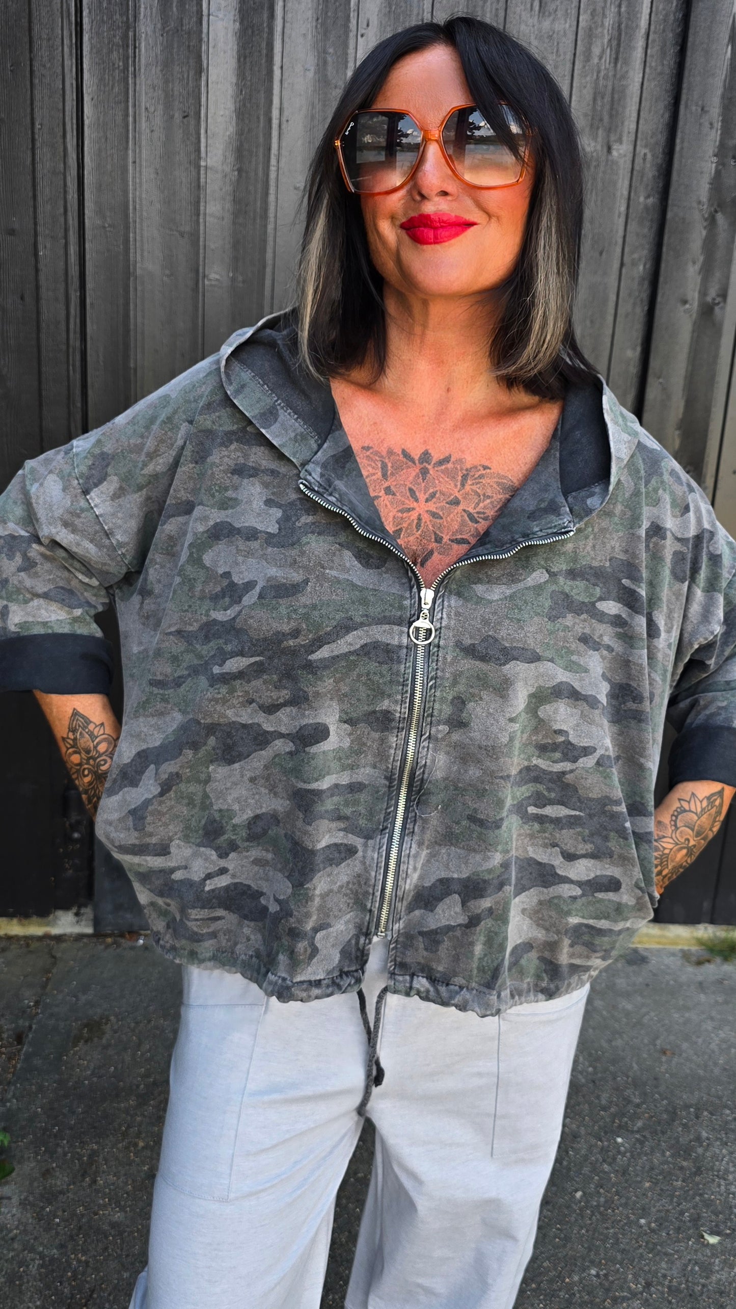 Camo hette jakke