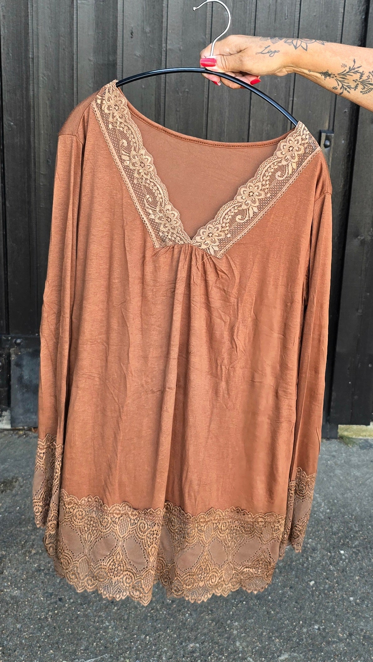 Vendela topp camel