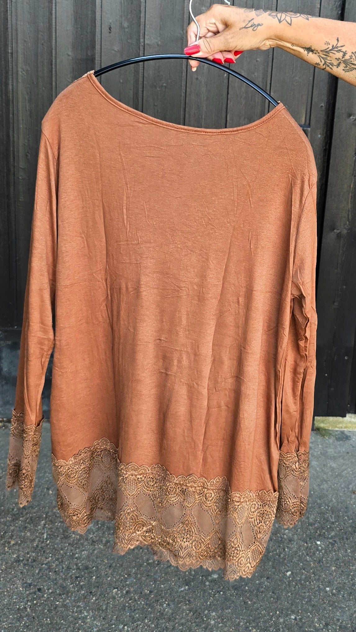 Vendela topp camel