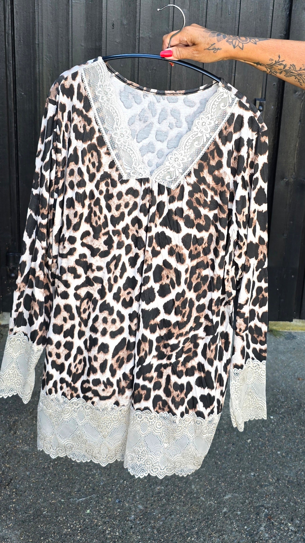 Frenchy topp leopard