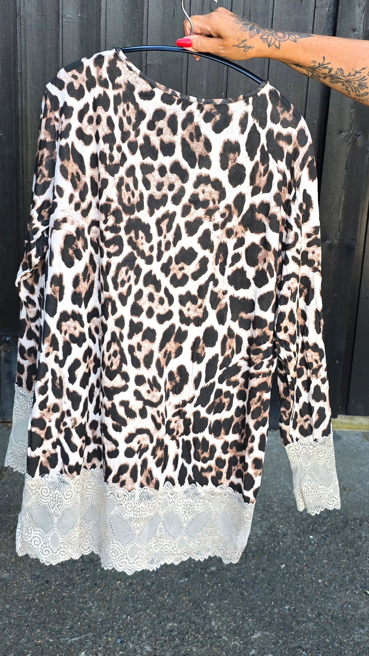 Frenchy topp leopard