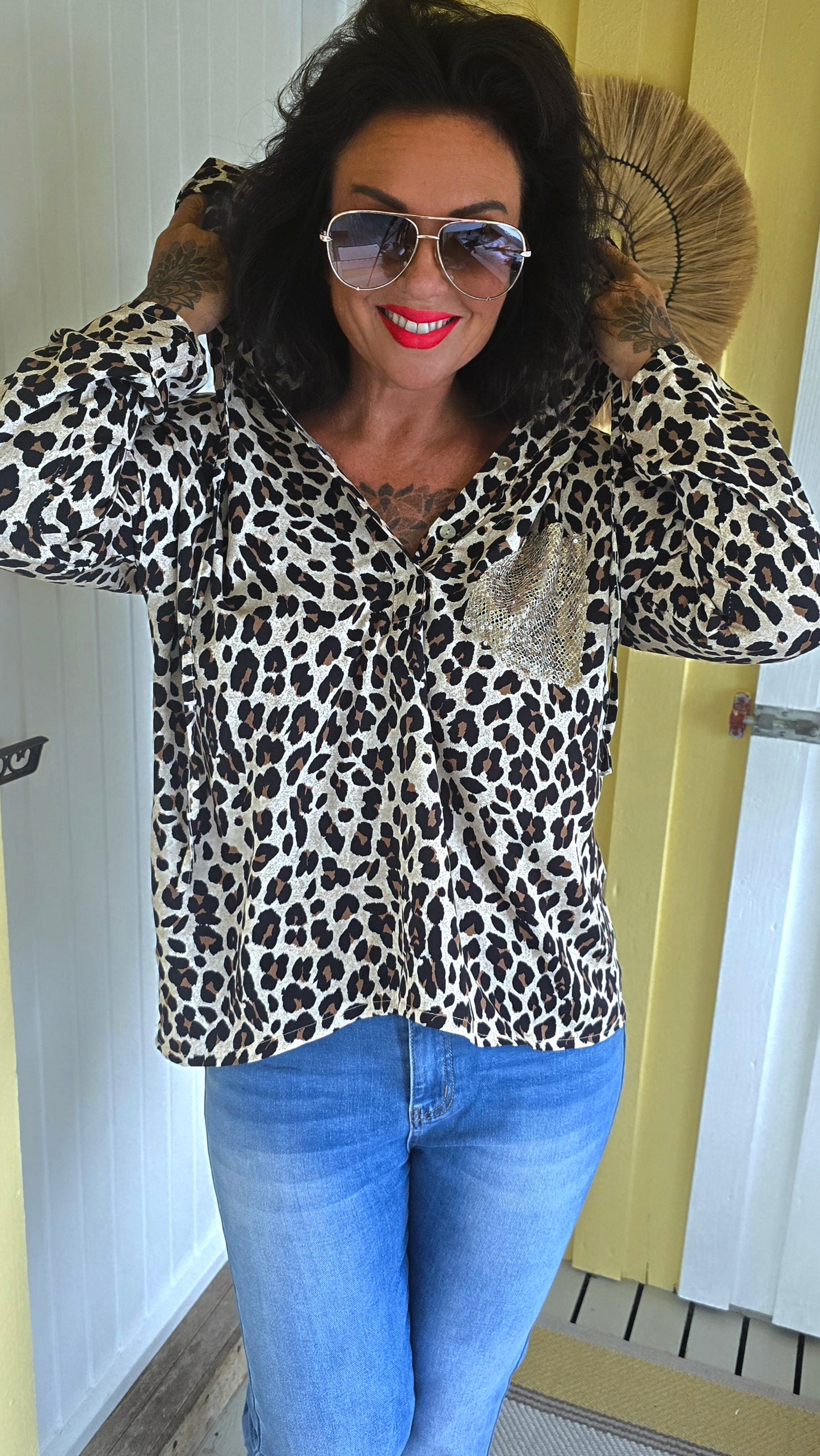 Bea leo hette bluse