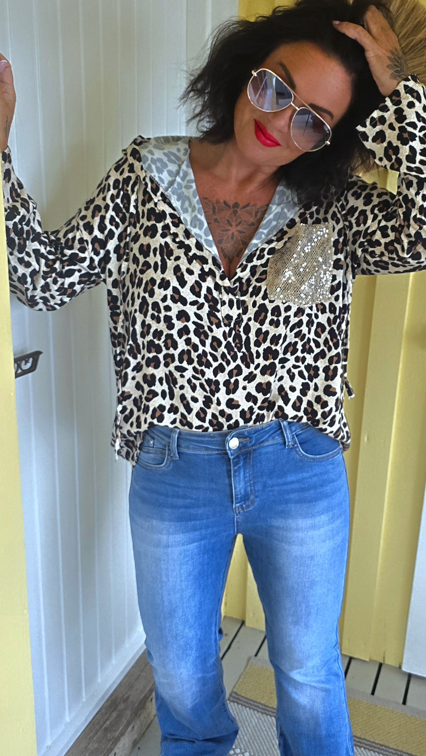 Bea leo hette bluse