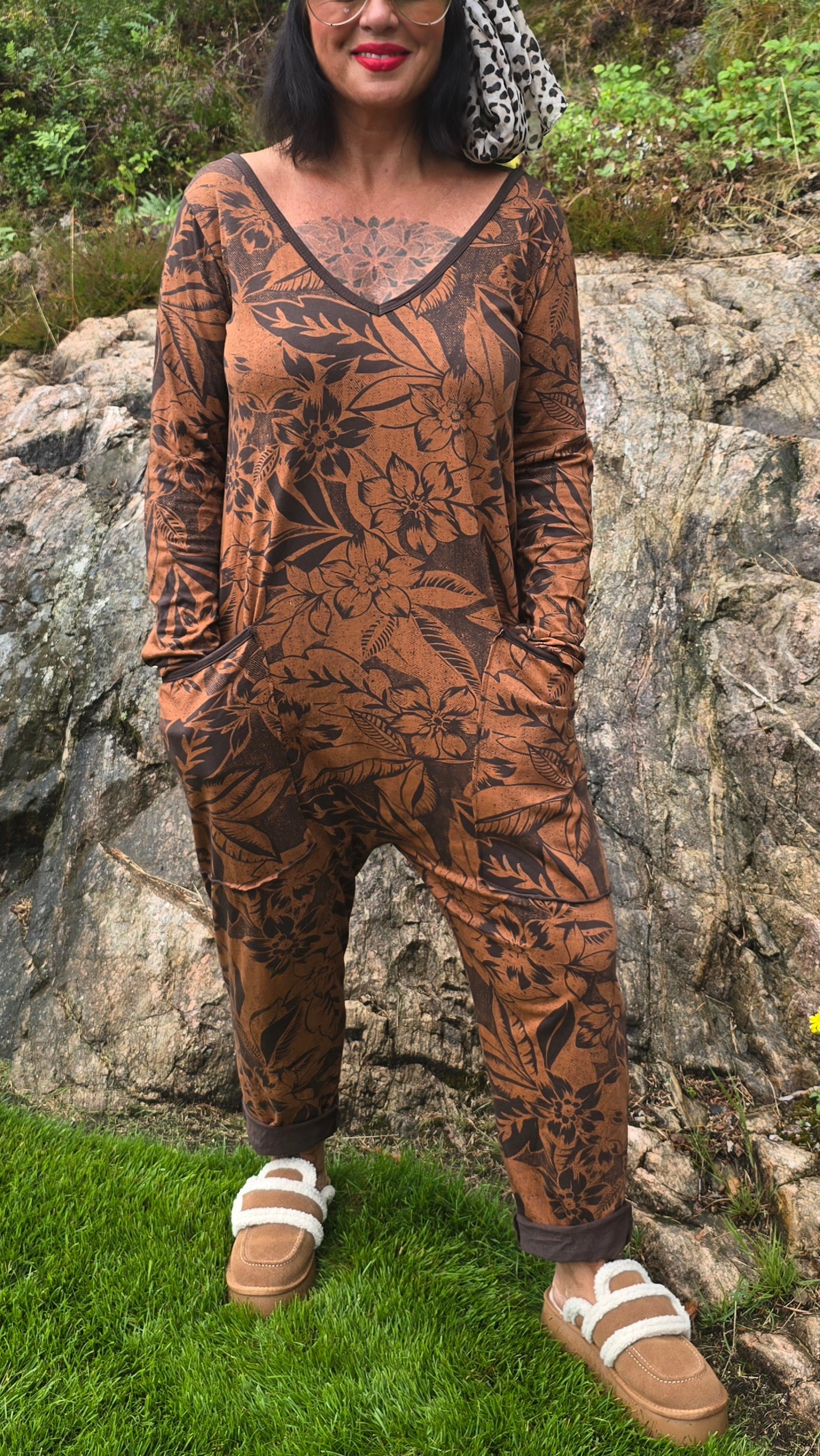 Hanna jumpsuit brun
