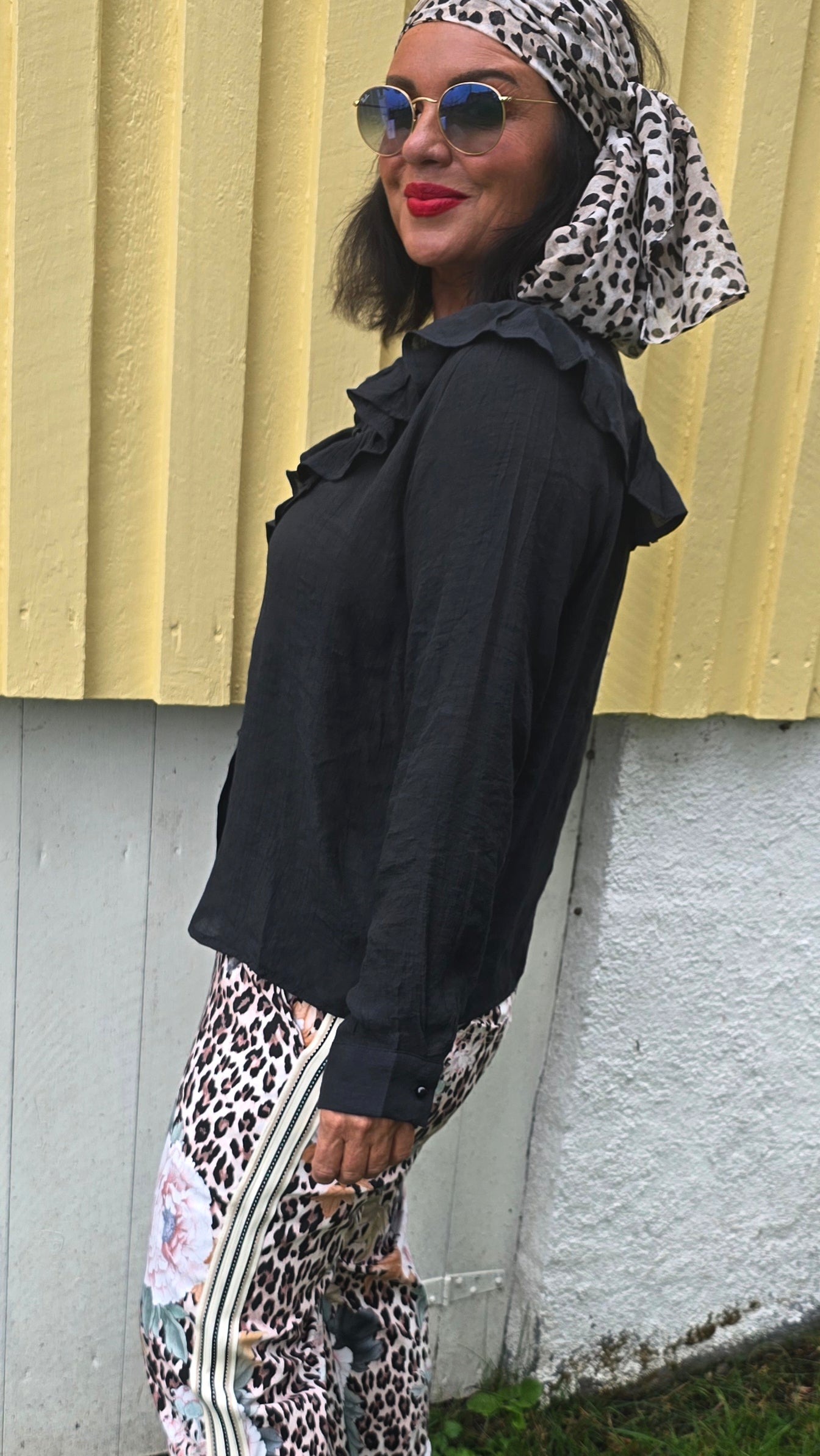 Samira skjortebluse svart