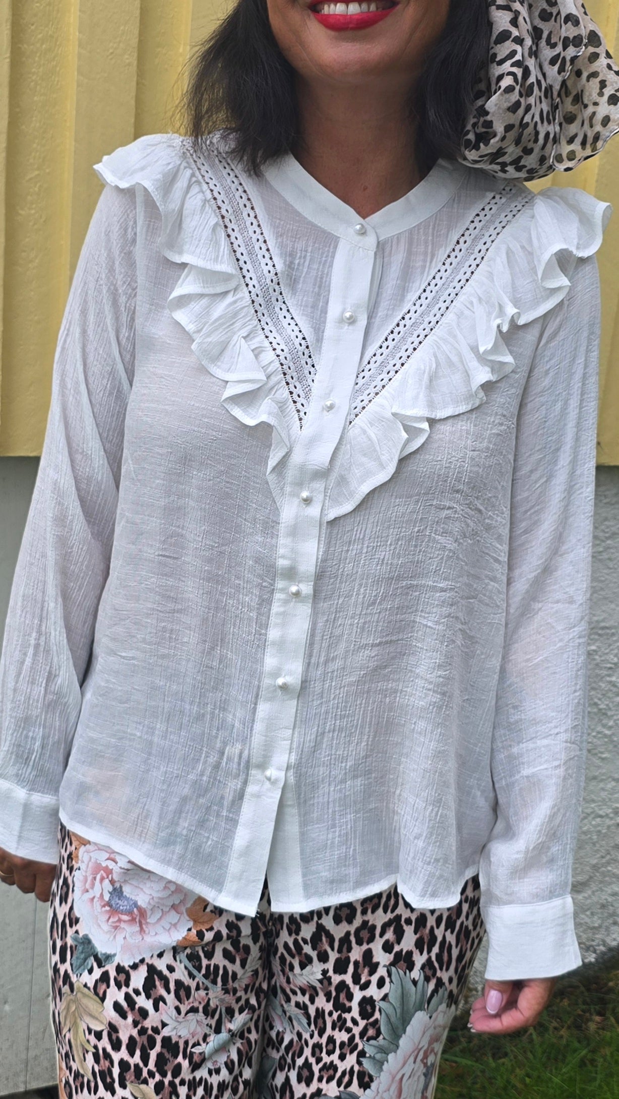 Samira skjortebluse hvit