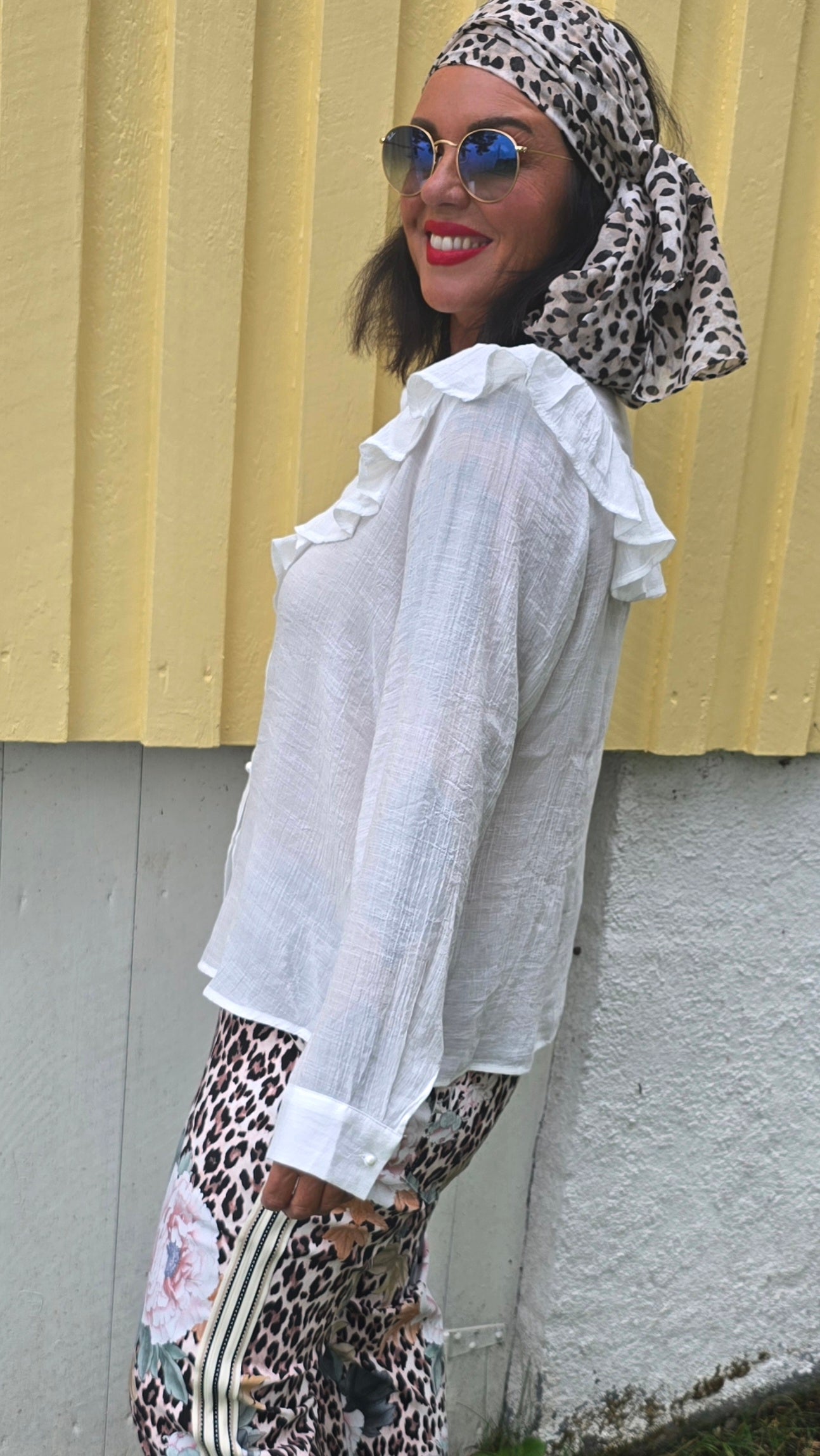 Samira skjortebluse hvit