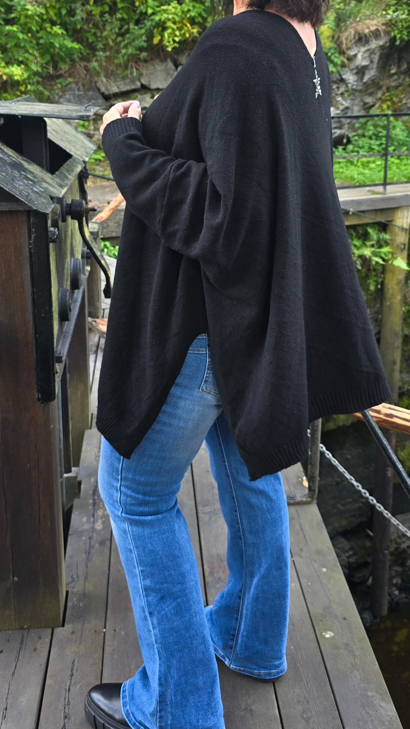 Enya genser jakke svart