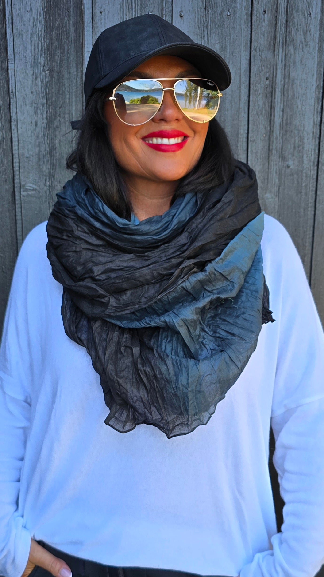 Christy skjerf svart