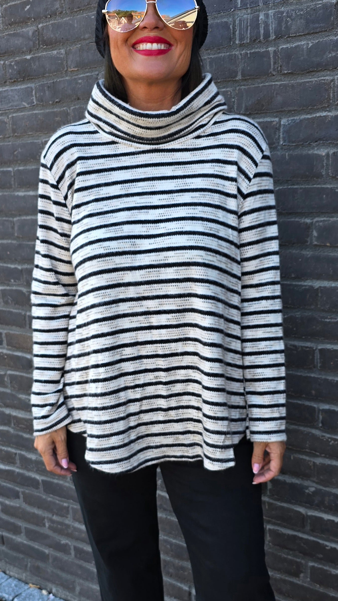 Annie turtleneck genser svart