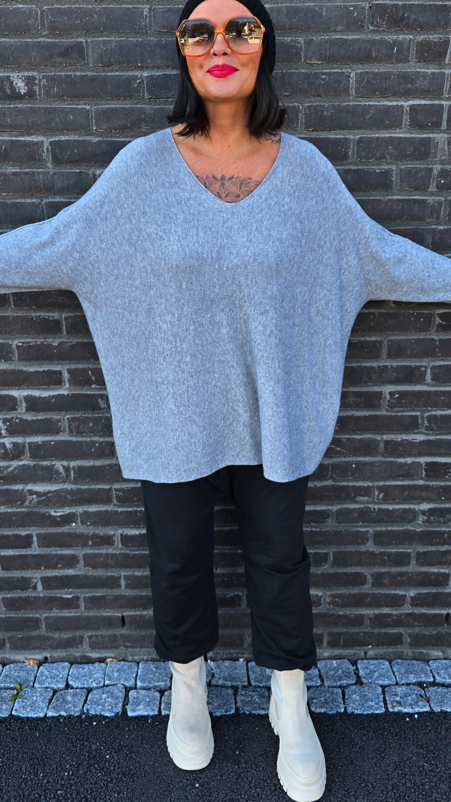 Malena genser grå