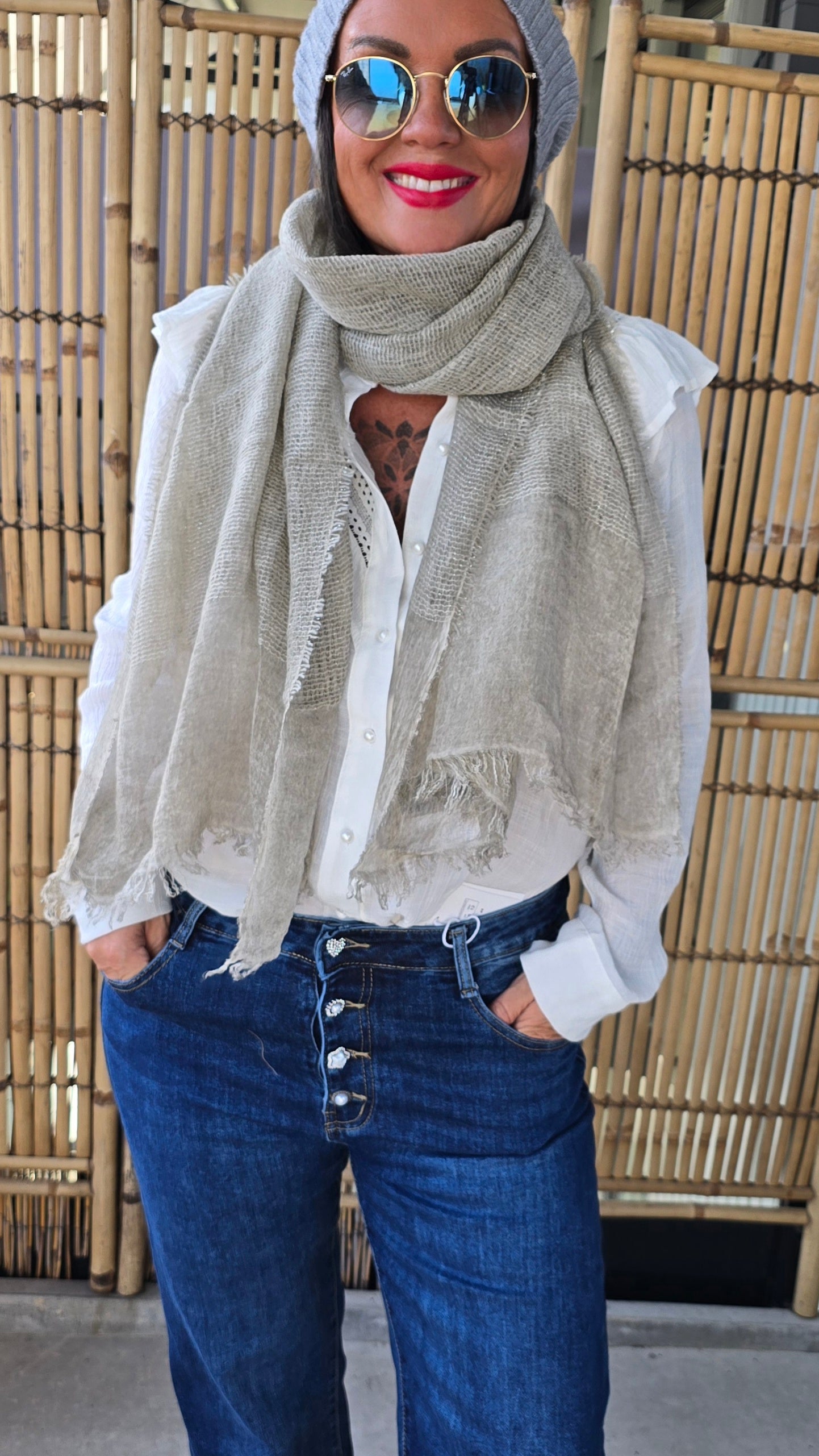 Gabrielle Scarf Taupe