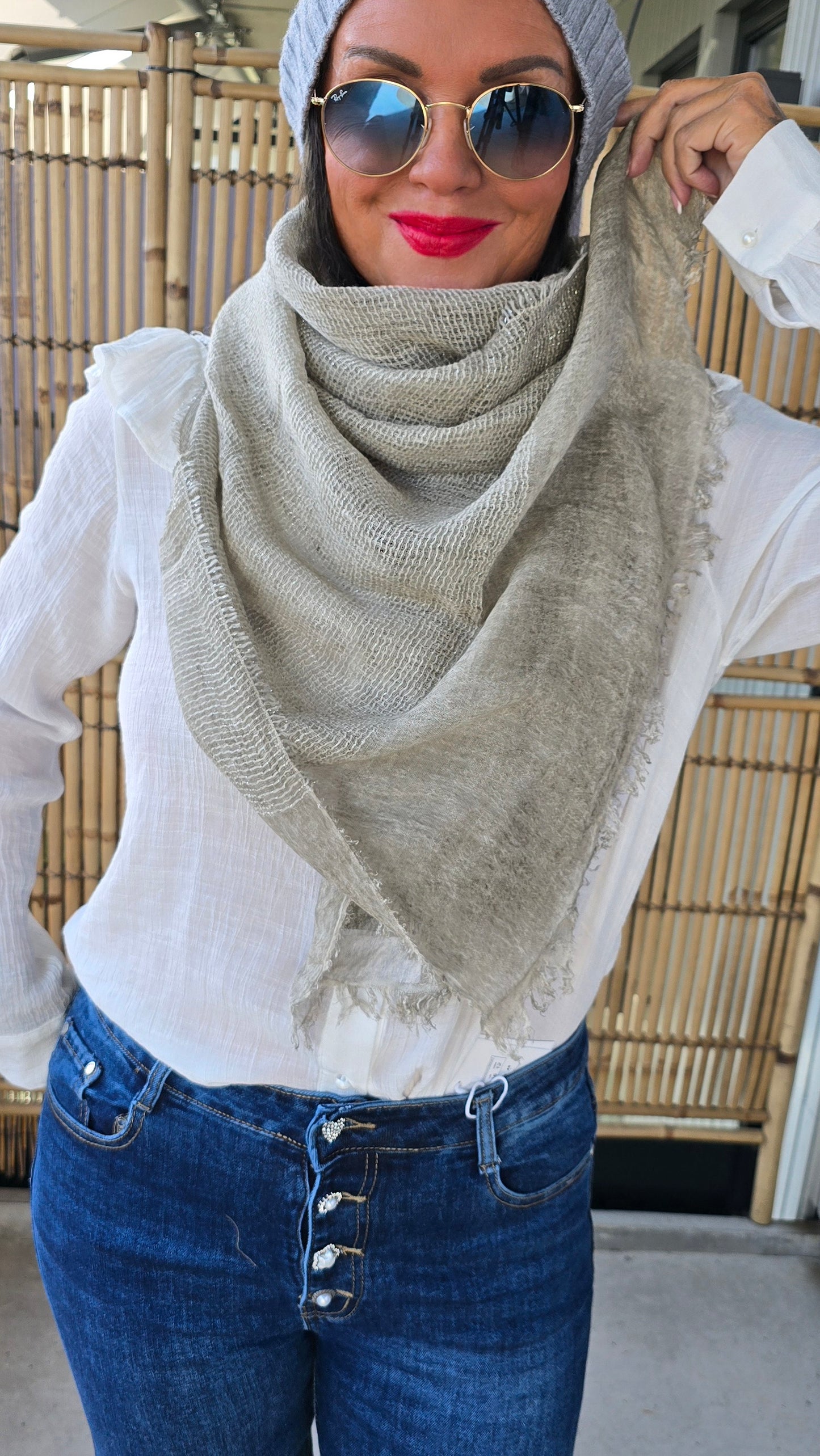 Gabrielle Scarf Taupe