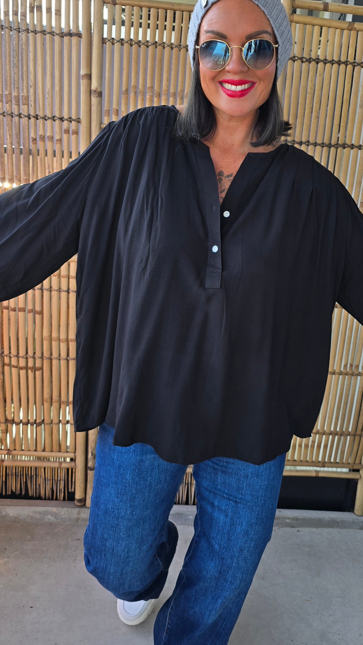 Catarine bluse svart