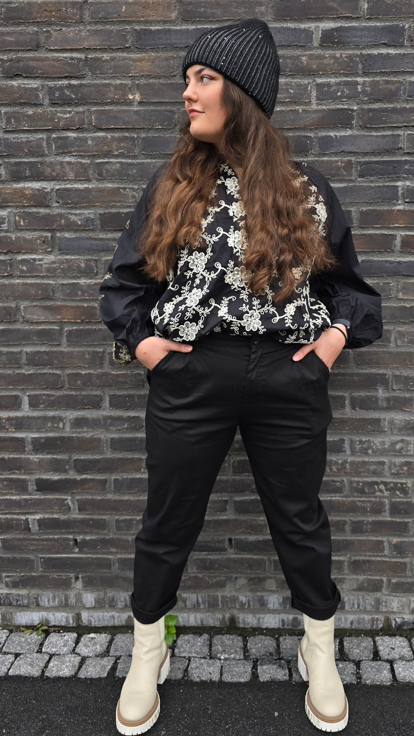 Chatarina bluse svart