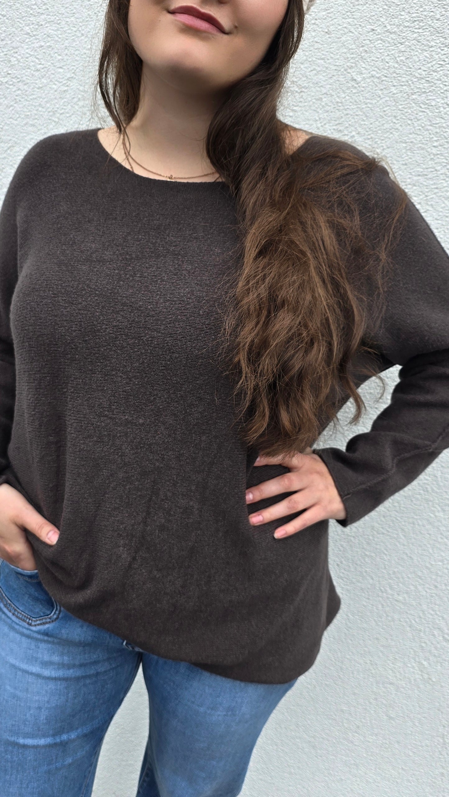 Sunniva genser brun