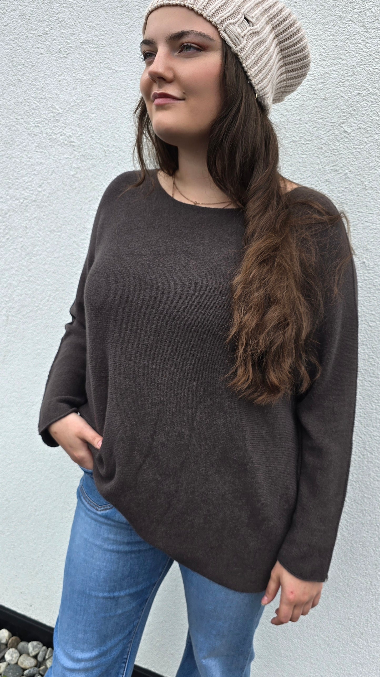 Sunniva genser brun