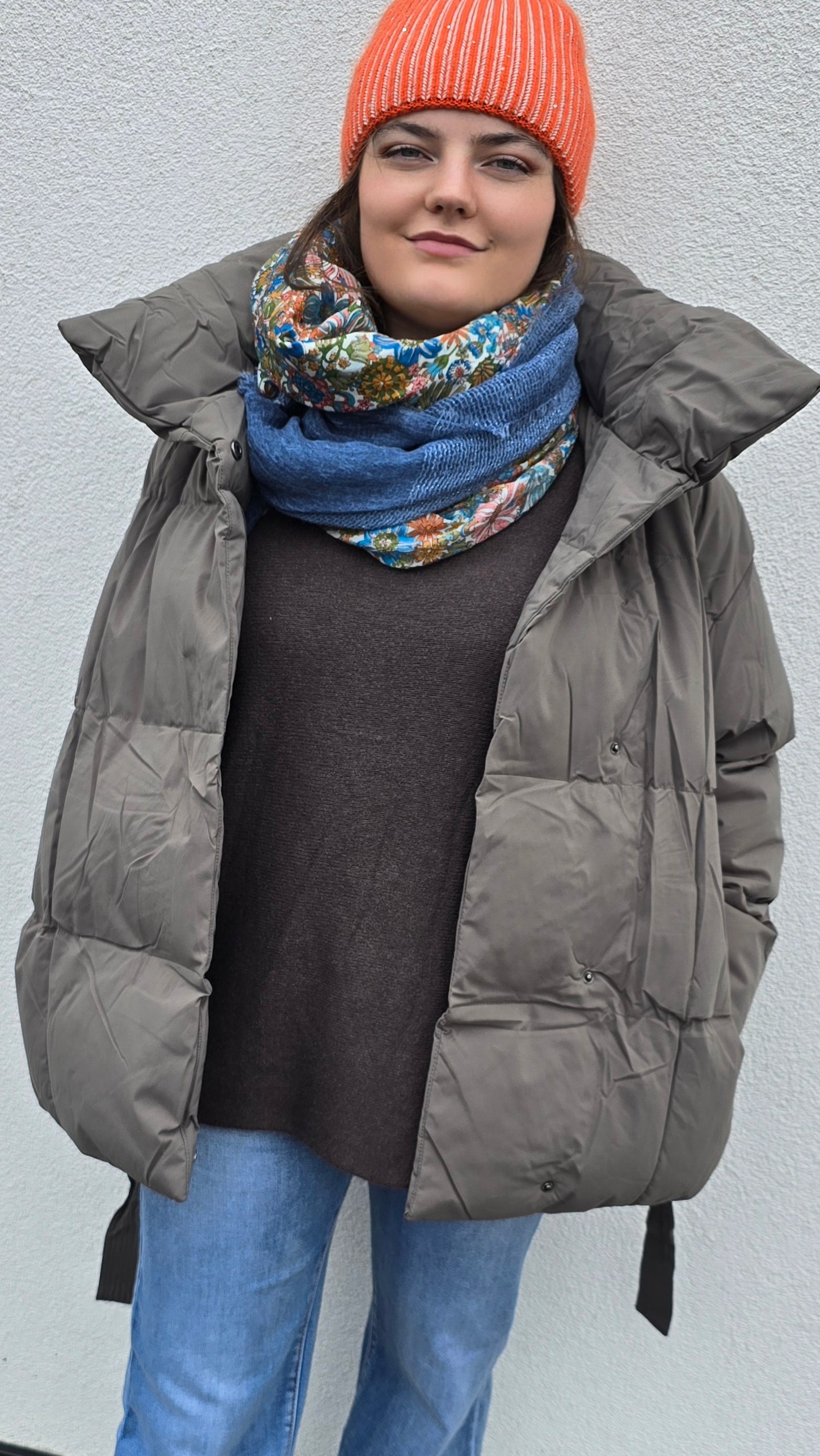 Alexandra jakke mørk taupe