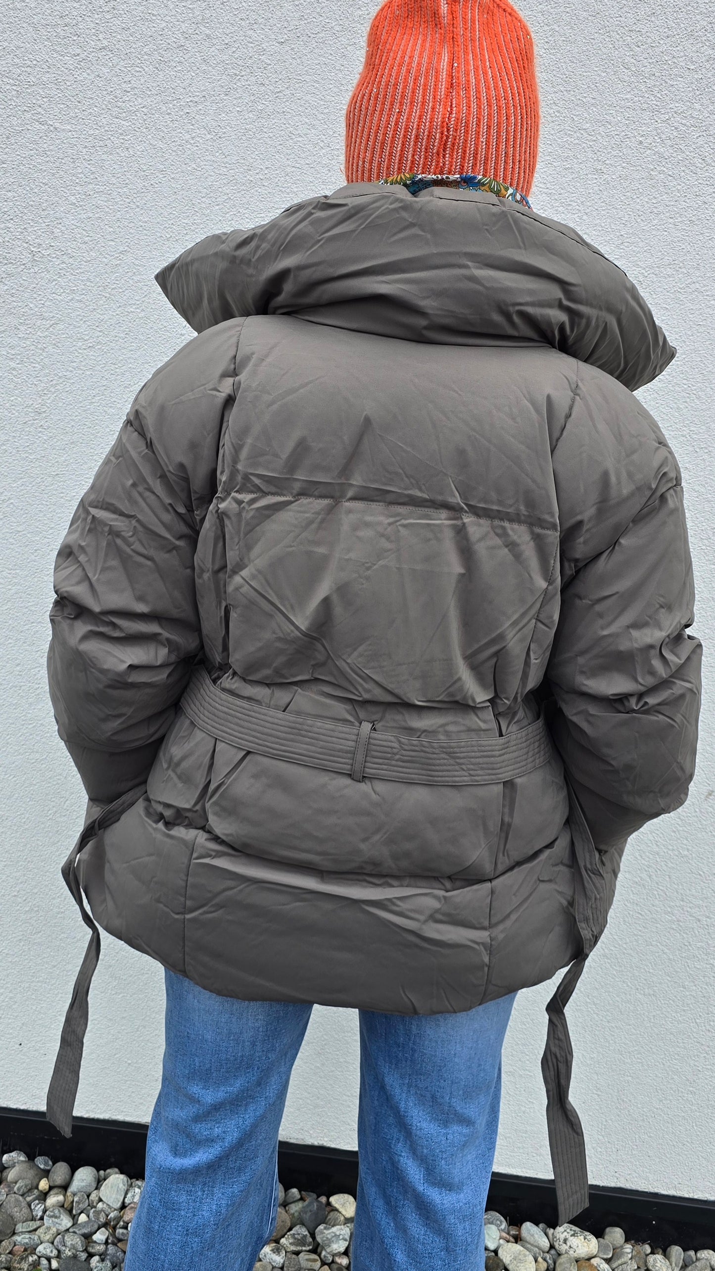 Alexandra jakke mørk taupe