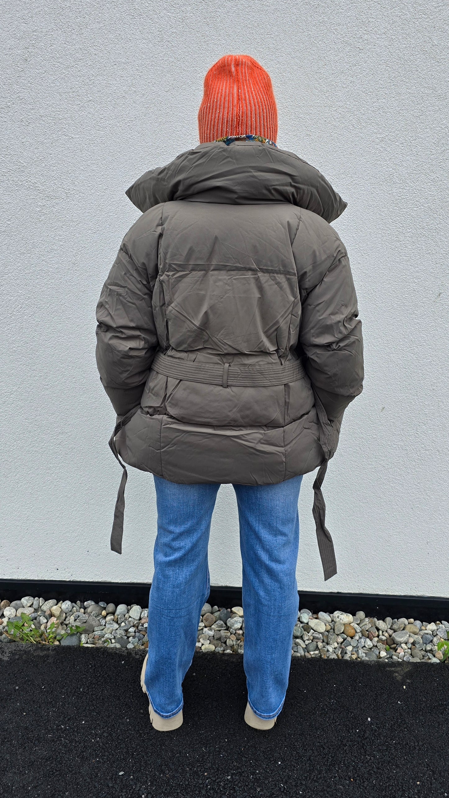 Alexandra jakke mørk taupe