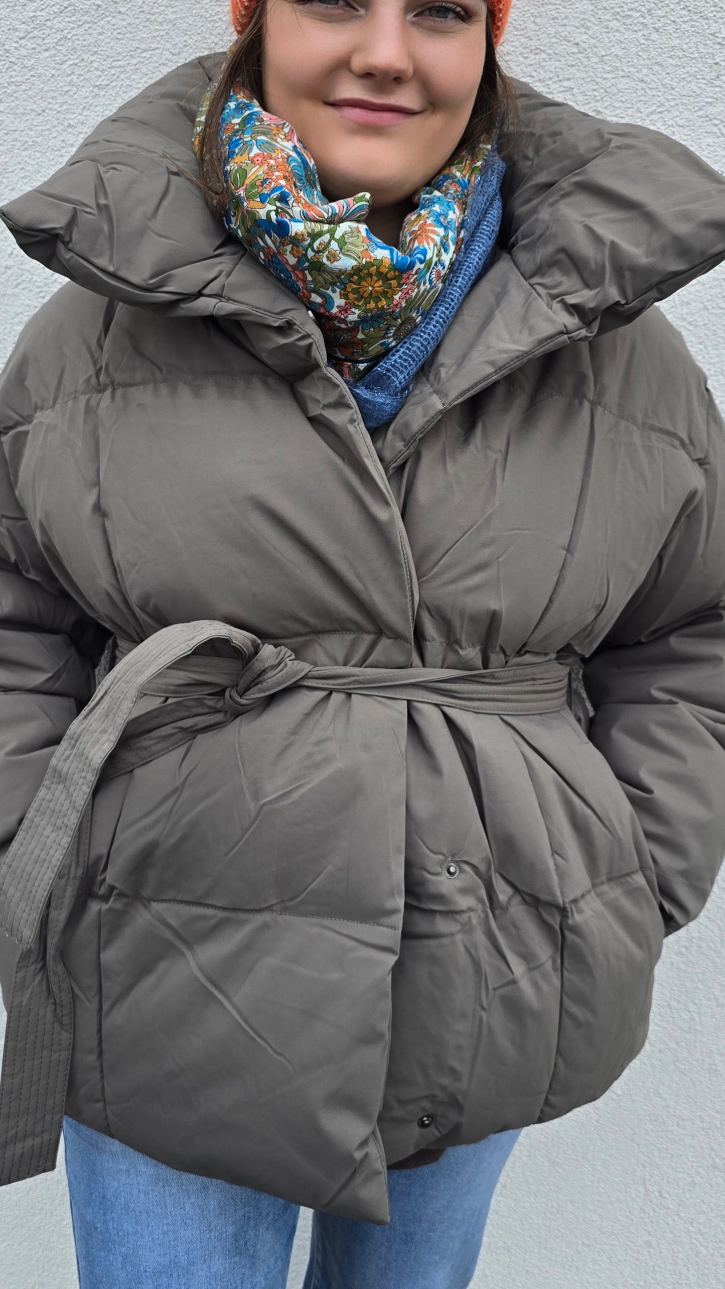 Alexandra jakke mørk taupe