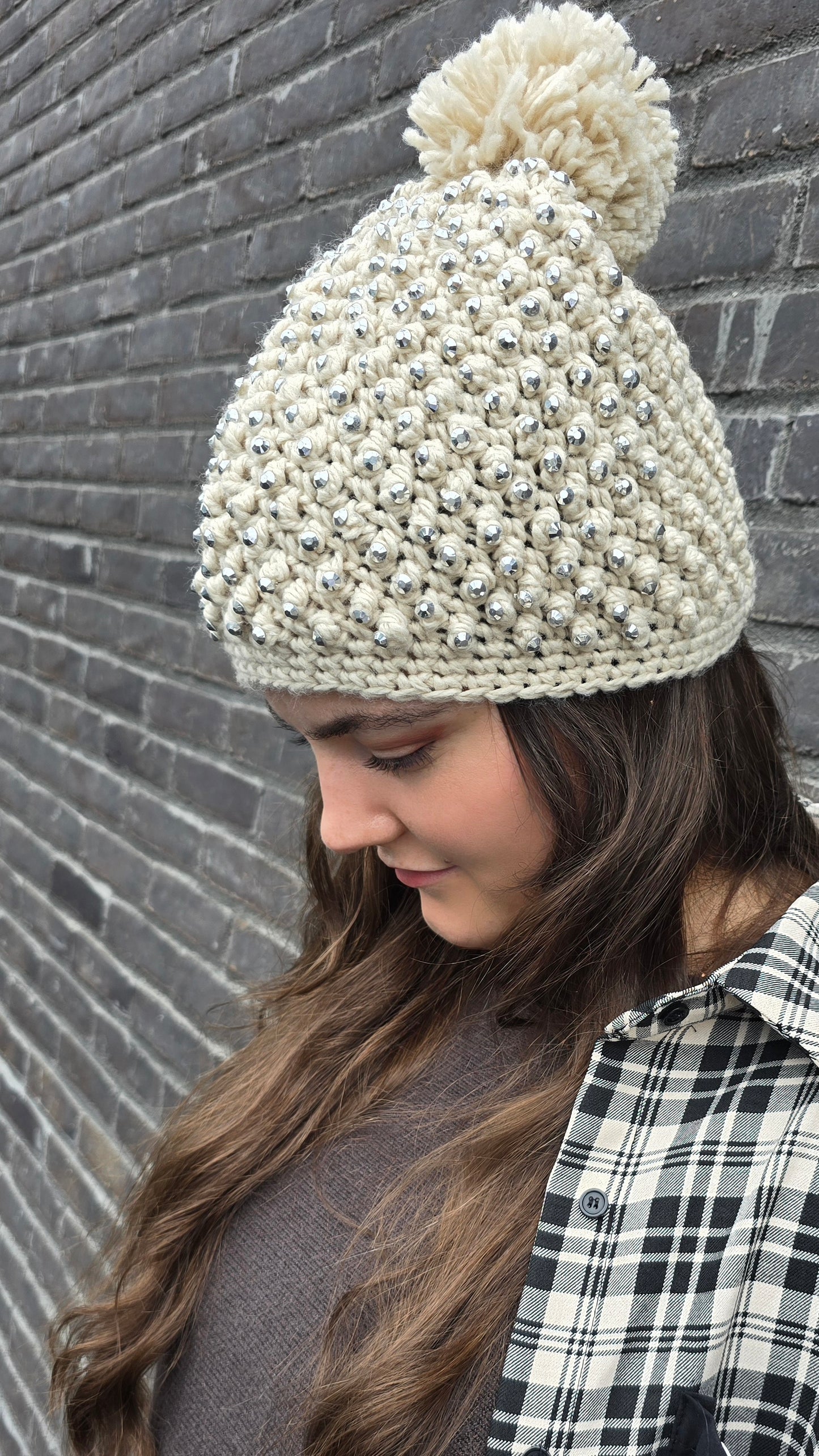 Bling Beanie Beige